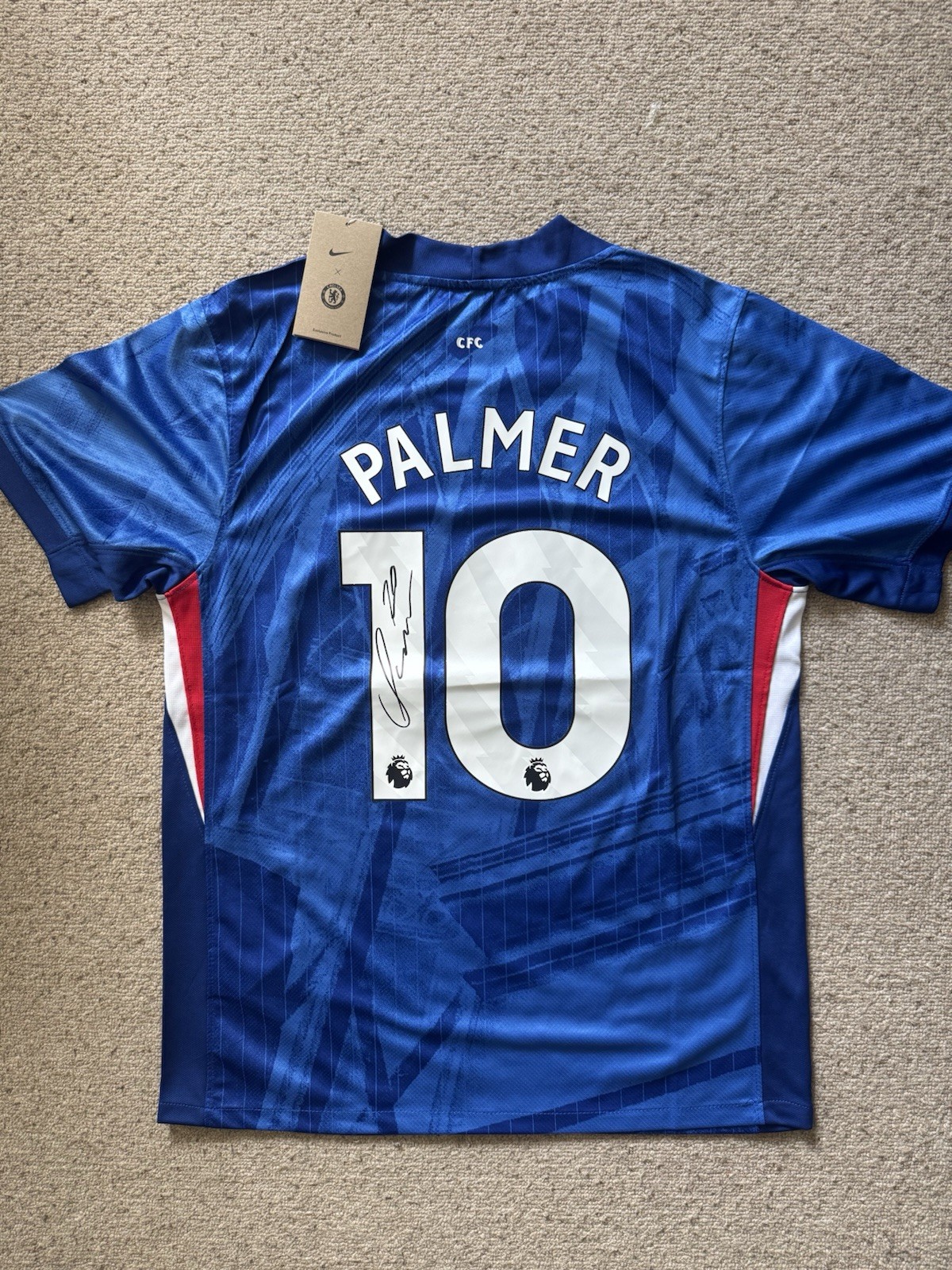 COLE PALMER Signed 25/26 Chelsea Home Shirt #10 Premier League Football With COA for sale on Ebay