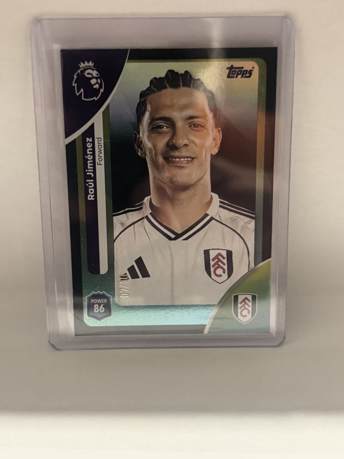 Topps Premier League 2026 Black Parallel Raul Jimenez Fulham 7/10 Number Match  for sale on Ebay