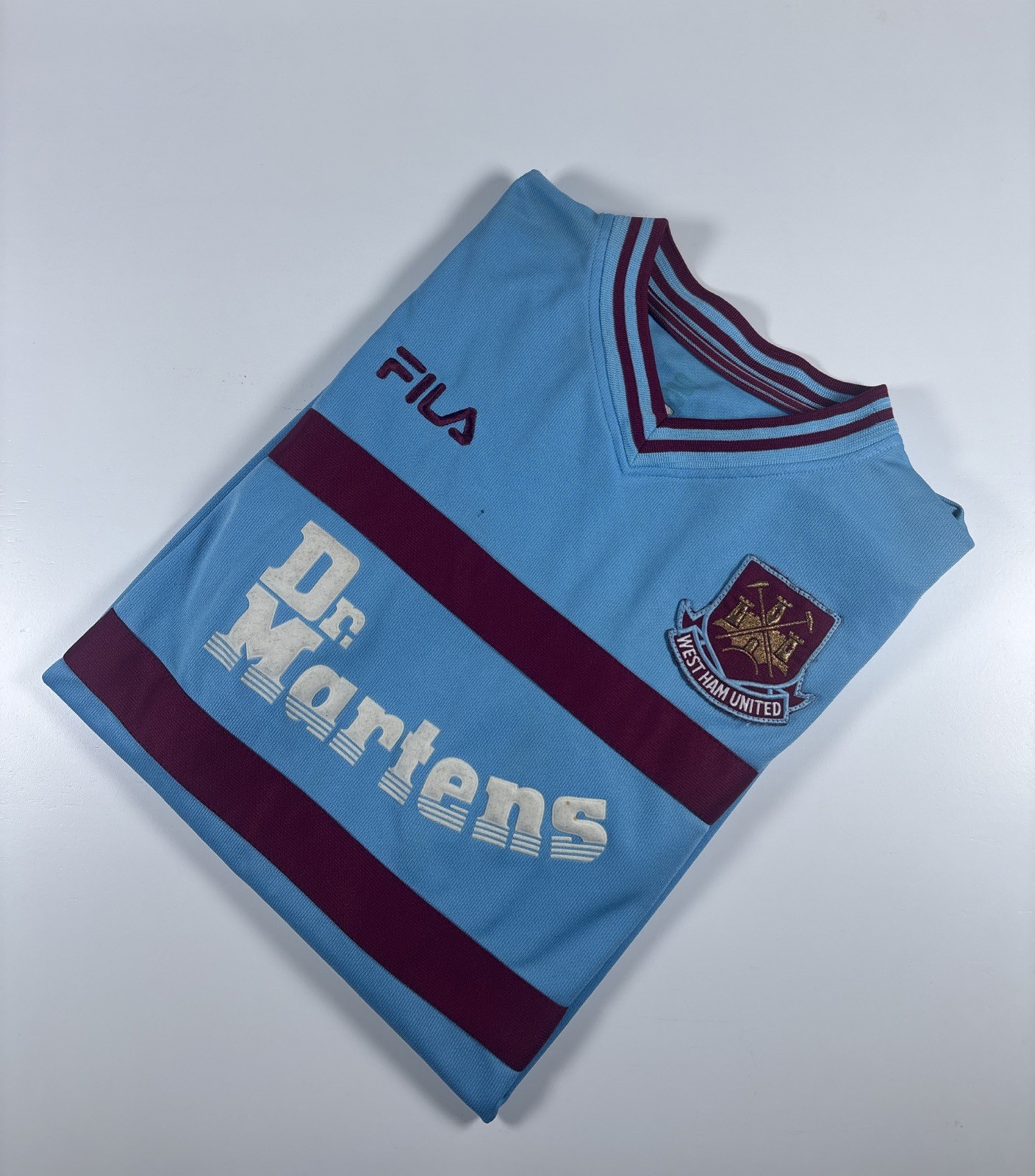 Authentic Fila West Ham 2001/03 Away Shirt. “Byrne 27”. Size Large. for sale on Ebay
