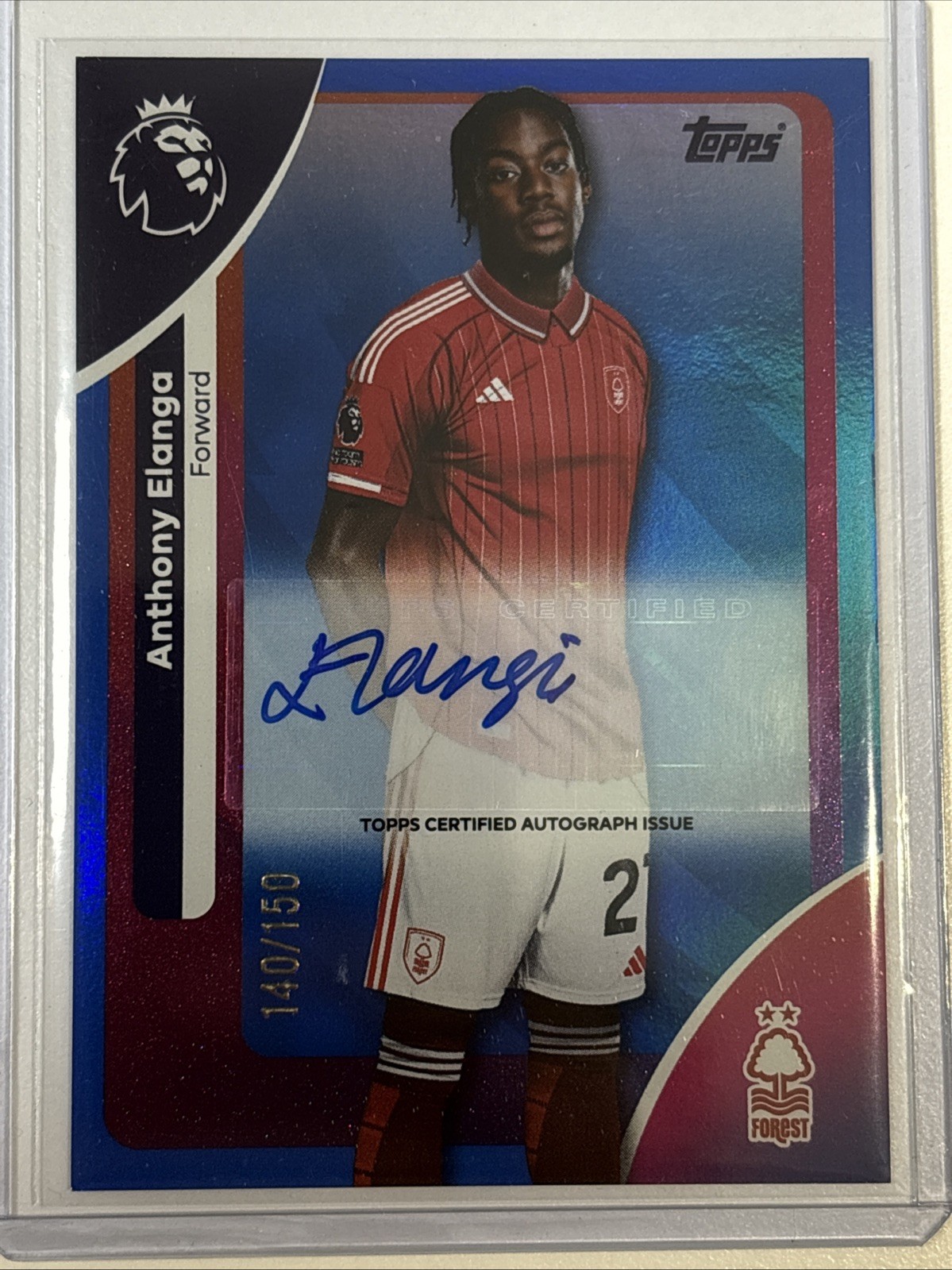 2026 Topps Premier League Hobby Anthony Elanga /150 Auto #AC-AE Forest for sale on Ebay