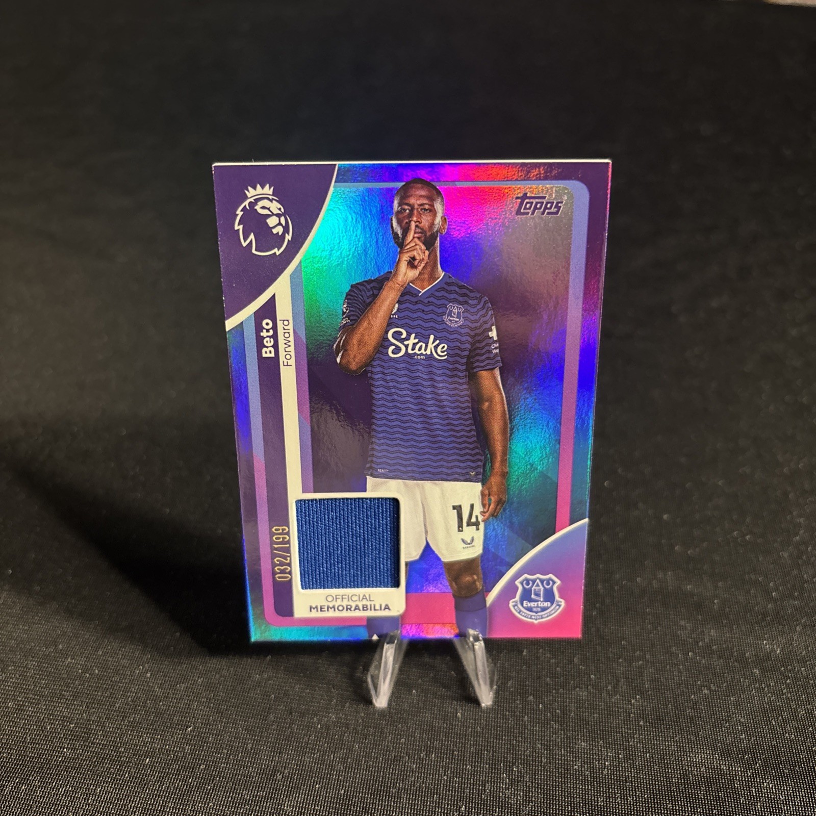 Topps 2026 Premier League Beto Everton Player Worn Relic /199 Patch for sale on Ebay