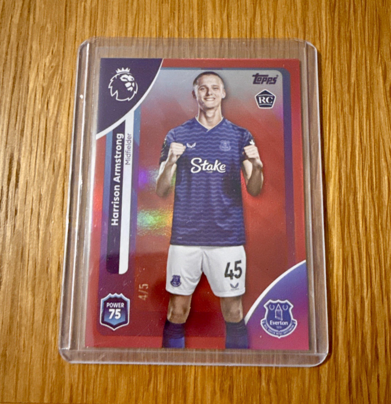 2025/26 Topps Premier League - Harrison Armstrong - Everton Rookie /5 SSP RC for sale on Ebay