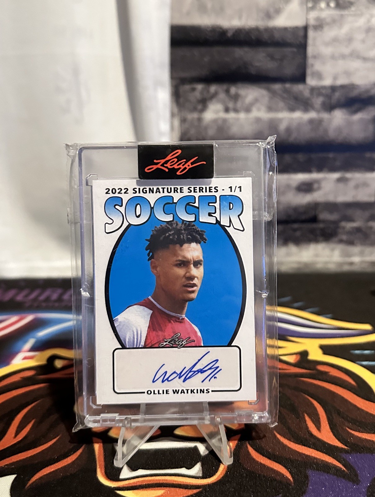 OLLIE WATKINS 2022 LEAF SIGNATURE SERIES AUTO CARD ASTON VILLA 1/1 for sale on Ebay