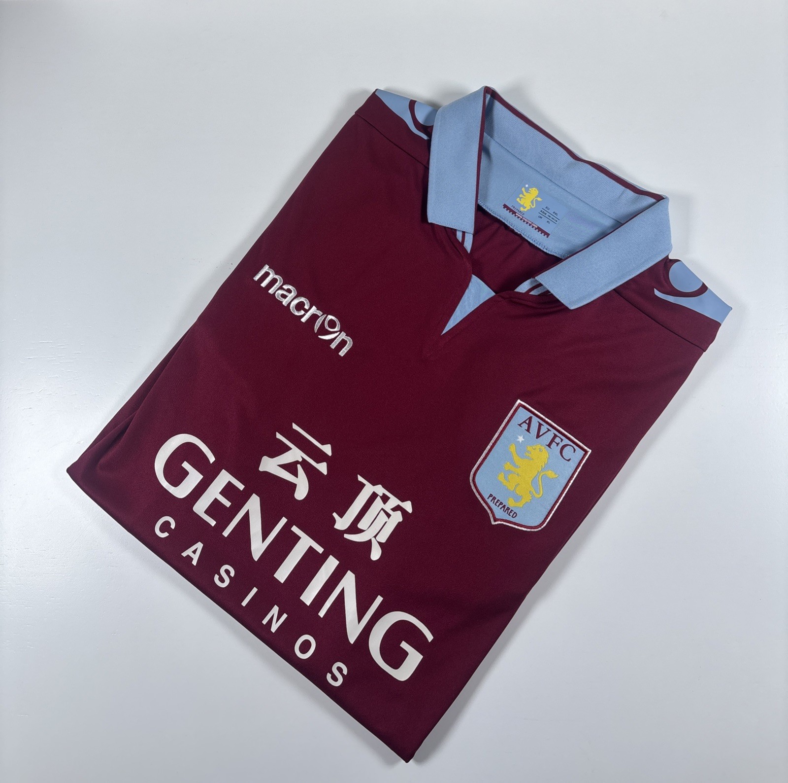 Authentic Macron Aston Villa 2012/13 Home Shirt. Size XL. for sale on Ebay