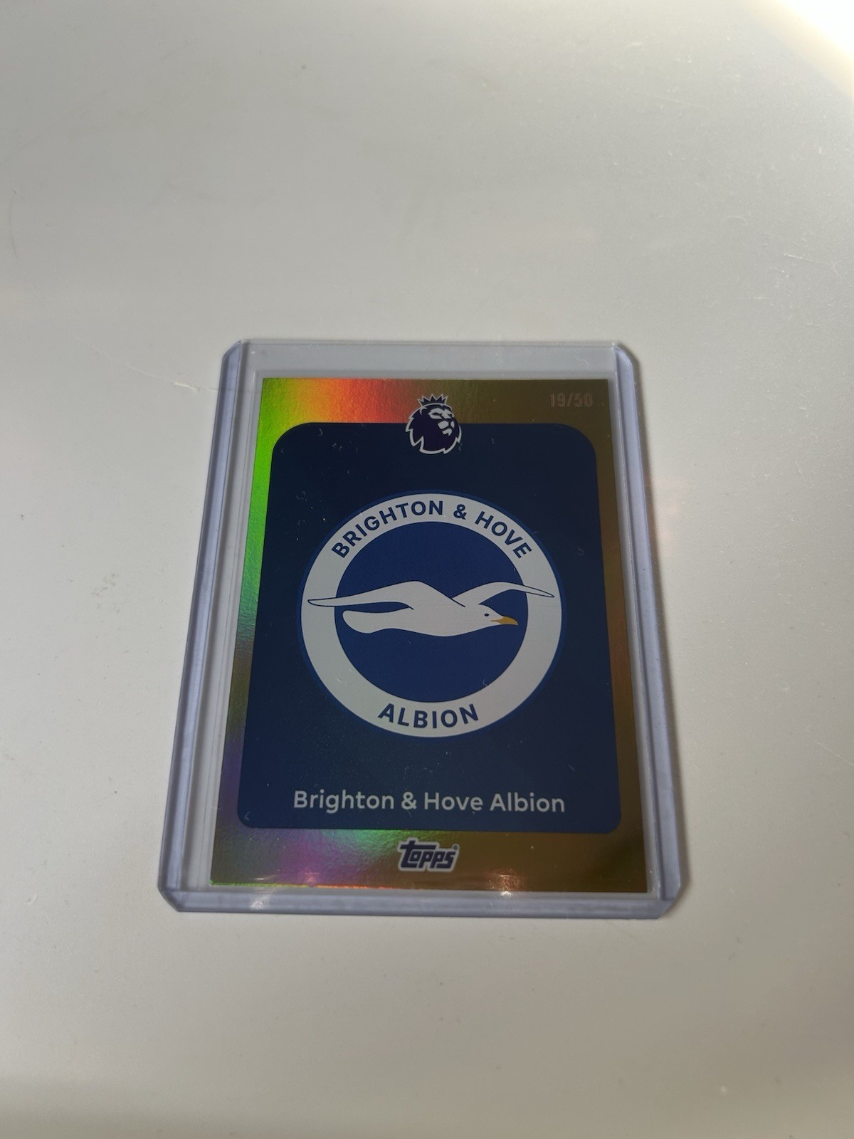 Topps Premier League 2025/2026 Brighton Team Badge 19/50 for sale on Ebay