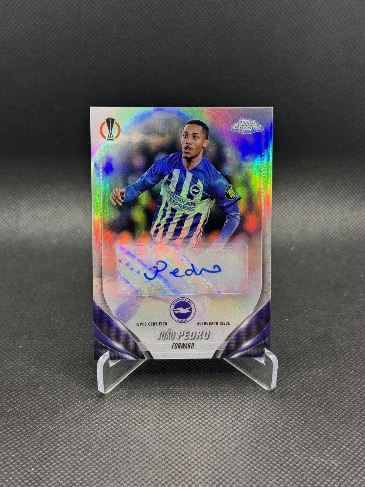 Topps Chrome Hobby UCC 2023-24 Joao Pedro Brighton Autograph Auto CA-JP NO.5 for sale on Ebay