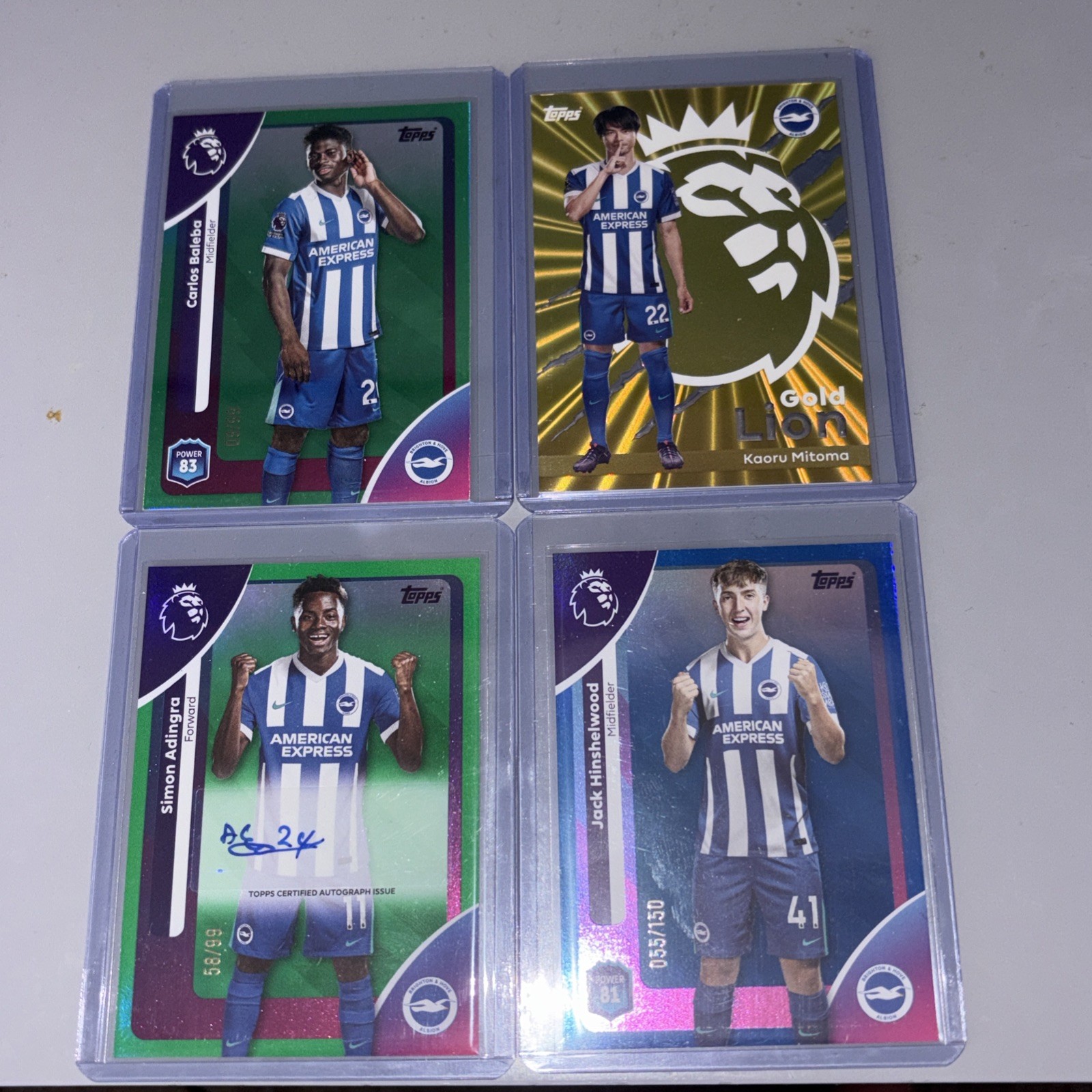 Brighton Adingra Auto and numbered bundle  - Topps Premier League 2026. for sale on Ebay