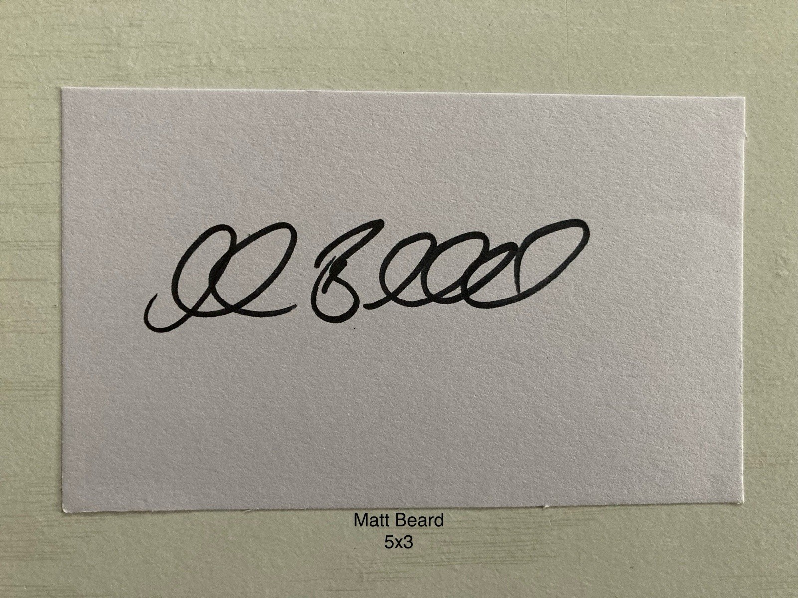 Matt Beard Signed 5x3 White Card Liverpool Womens, Burnley Womens,Chelsea Womens for sale on Ebay