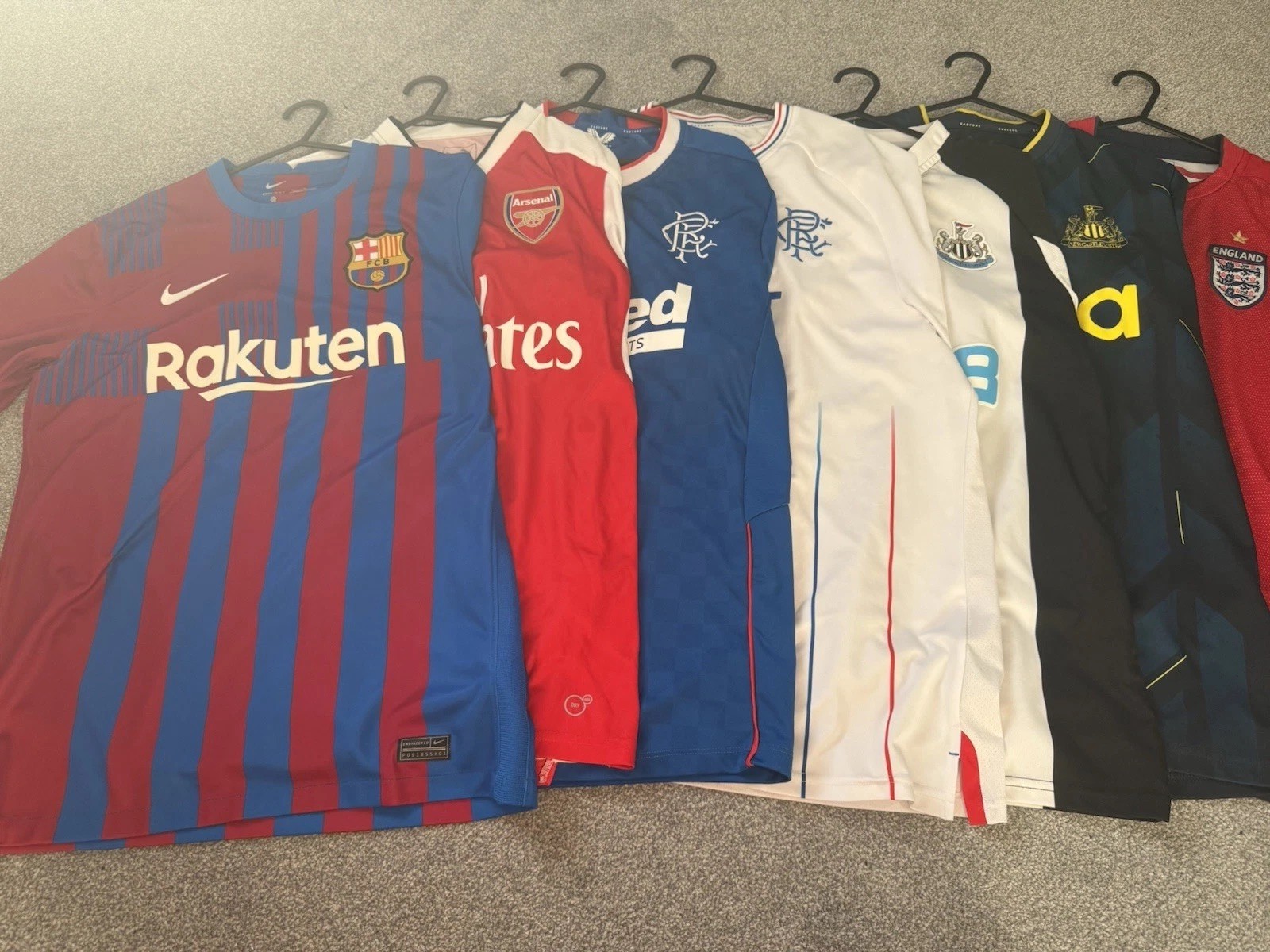 Football Shirt Bundle Joblot X7 Mens Small - XL for sale on Ebay