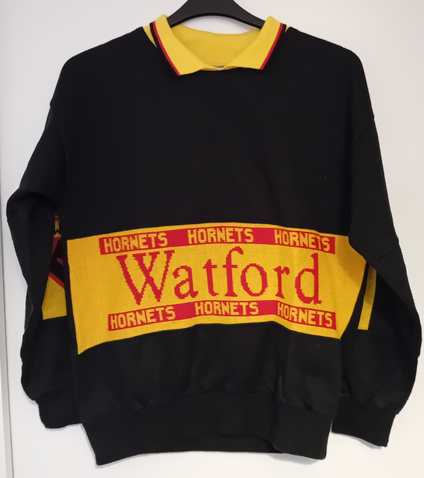 Very Retro Watford Hornets Jumper  for sale on Ebay