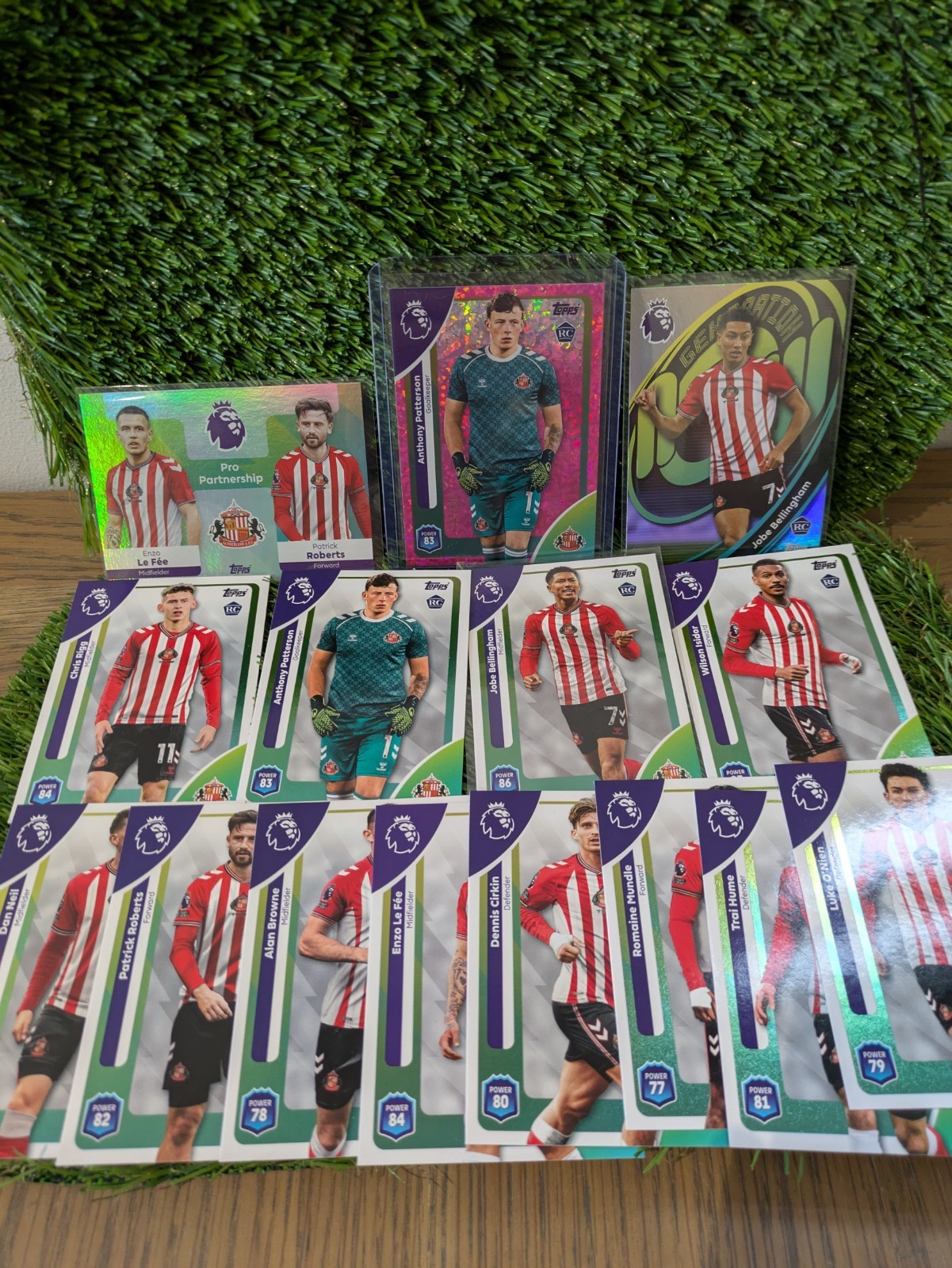 Sunderland Topps PL 25/26 Bundle Inc Patterson /399 + Rookies for sale on Ebay