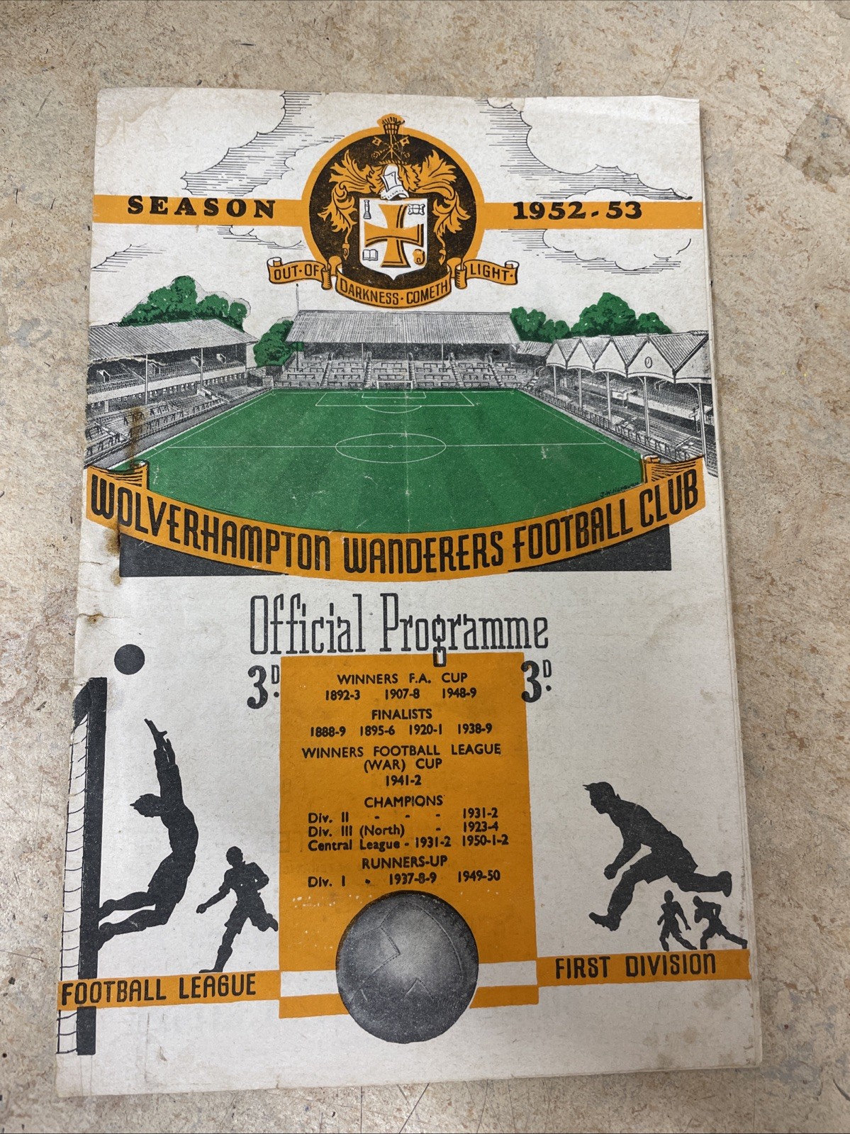 Wolves Reserves V Newcastle United Reserves 1952/53 for sale on Ebay