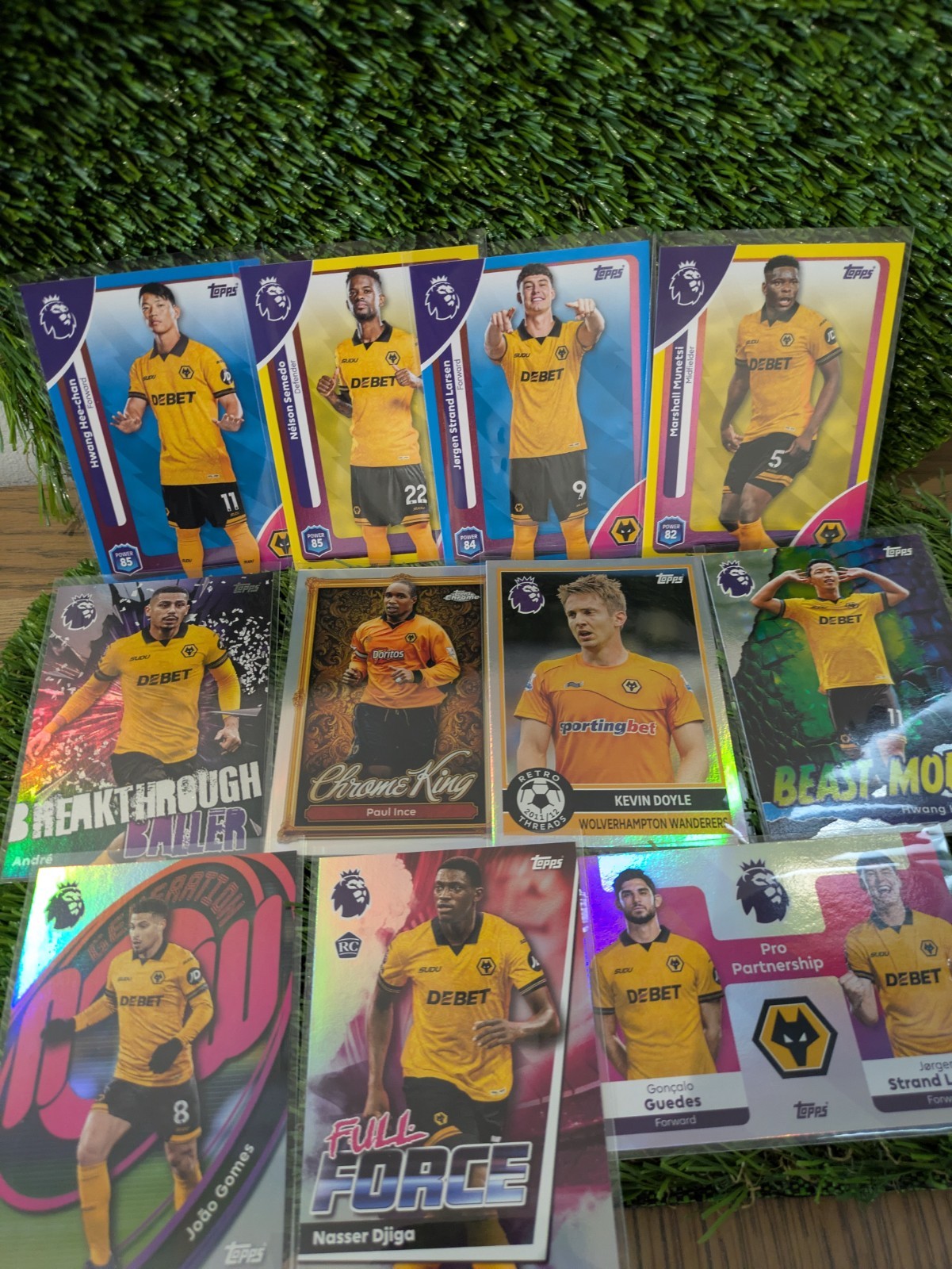 Wolves 2025-26 Topps PL Card Bundle - SPs, Inserts, Base + Rated Rookie! for sale on Ebay