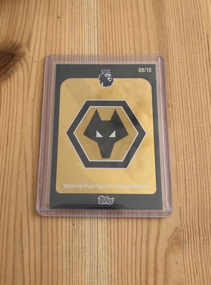 Topps Premier League 2026 Wolves Badge /10 for sale on Ebay