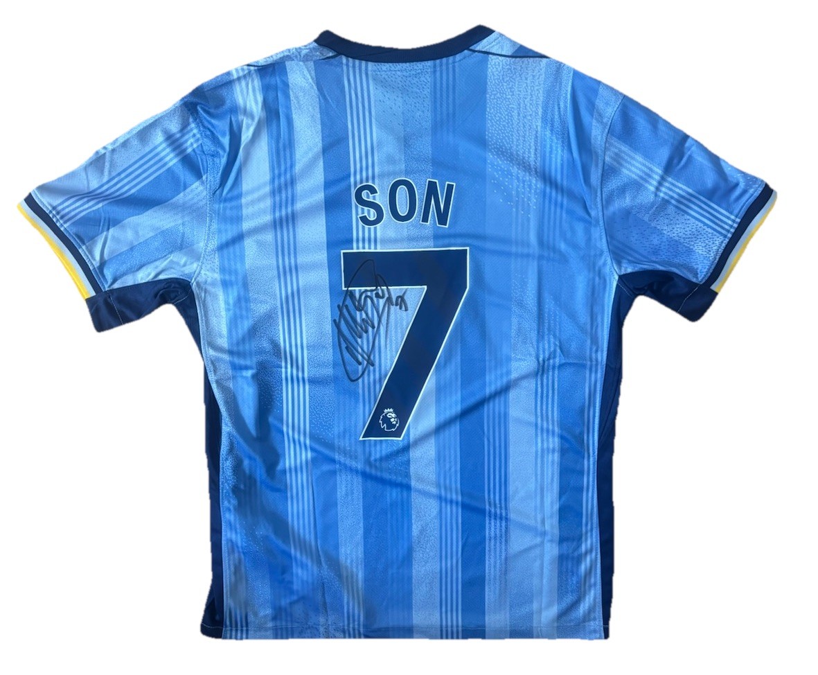 SON HEUNG MIN Signed Tottenham Hotspur Spurs 24/25 Football Away Shirt COA for sale on Ebay
