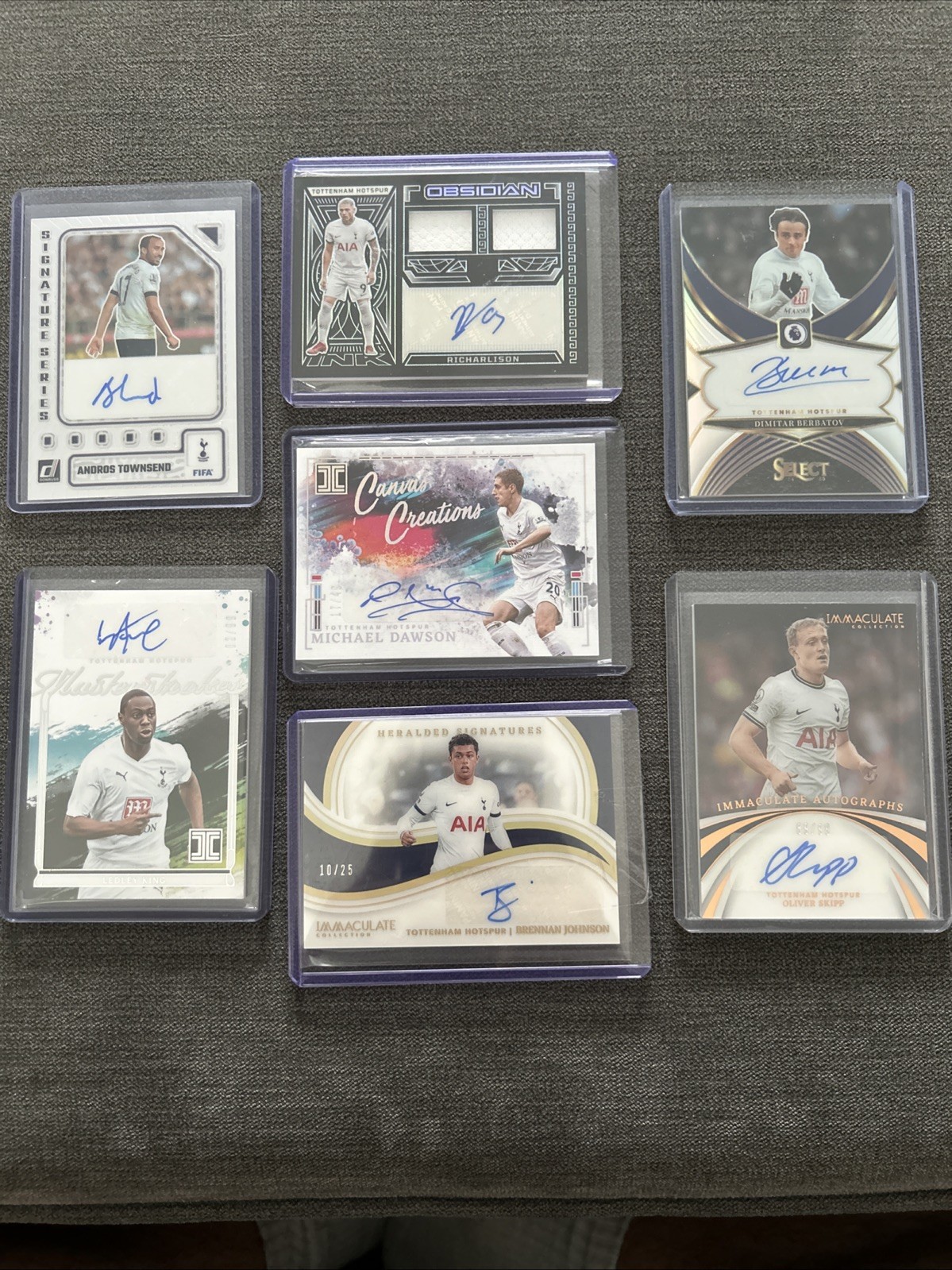 Topps Panini Tottenham Auto and Numbered Bundle X7 Cards for sale on Ebay