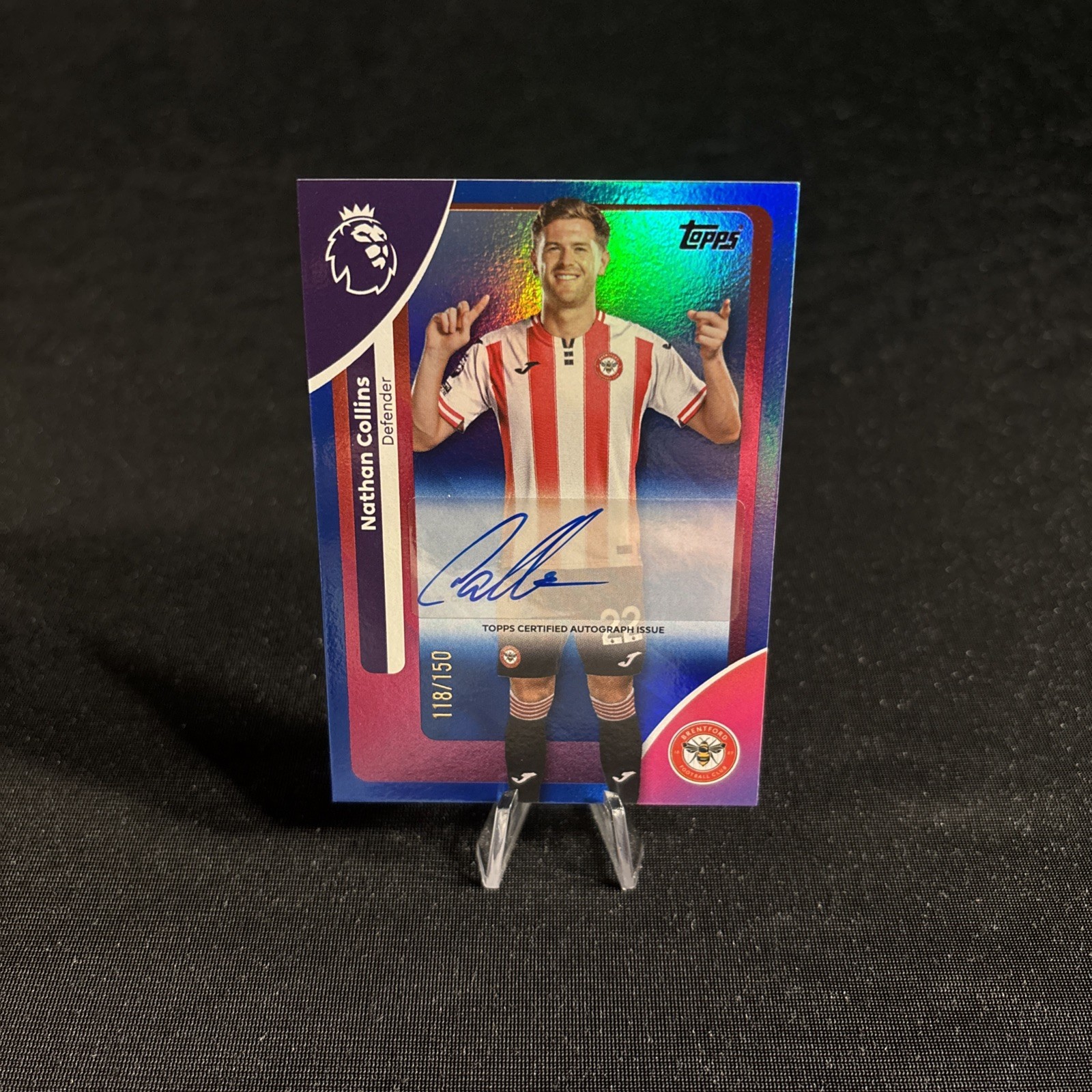 Nathan Collins Player Worn Auto Topps Premier League 2025/2026 Brentford /150 for sale on Ebay