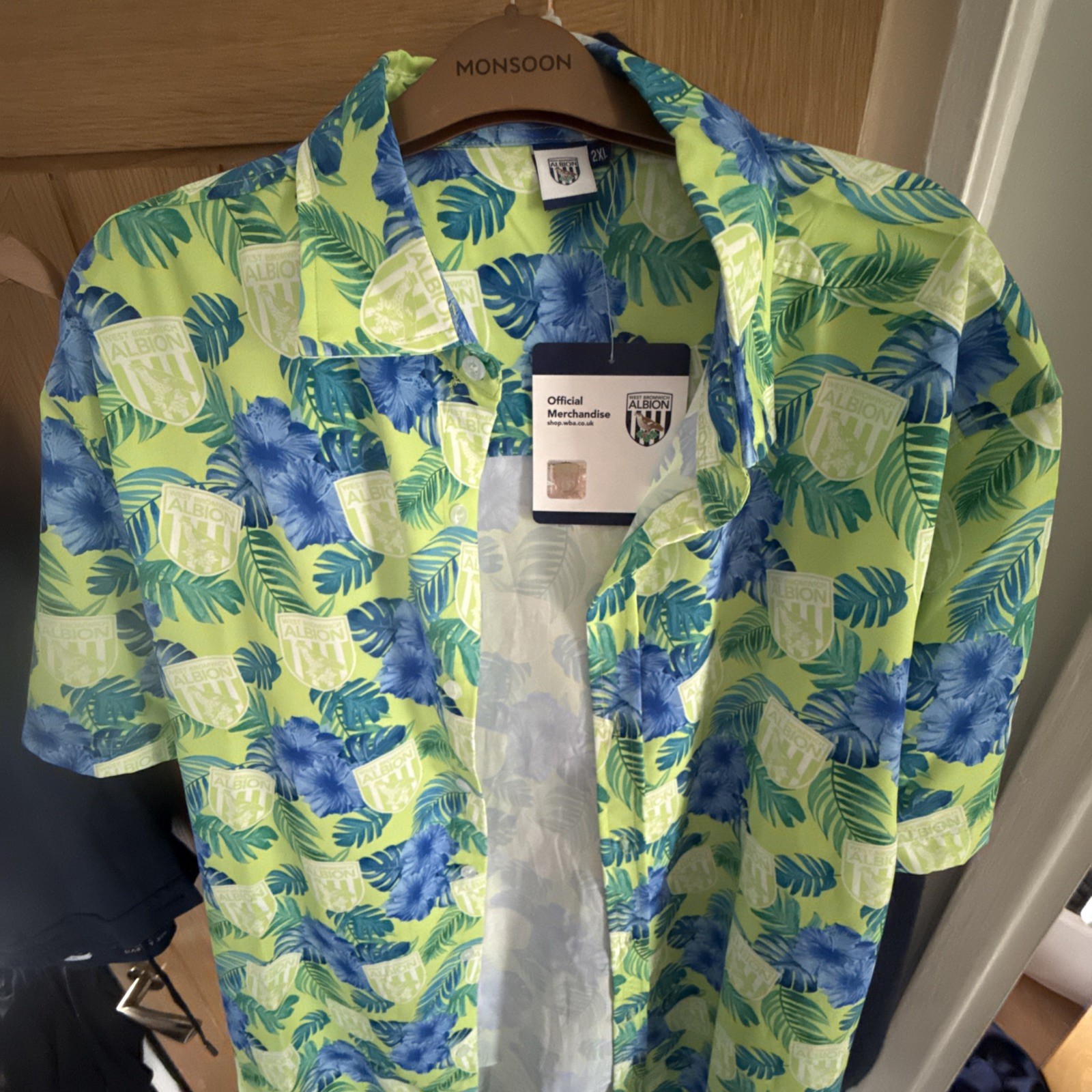 West Bromwich Albion 2XL Hawaiian Shirt for sale on Ebay