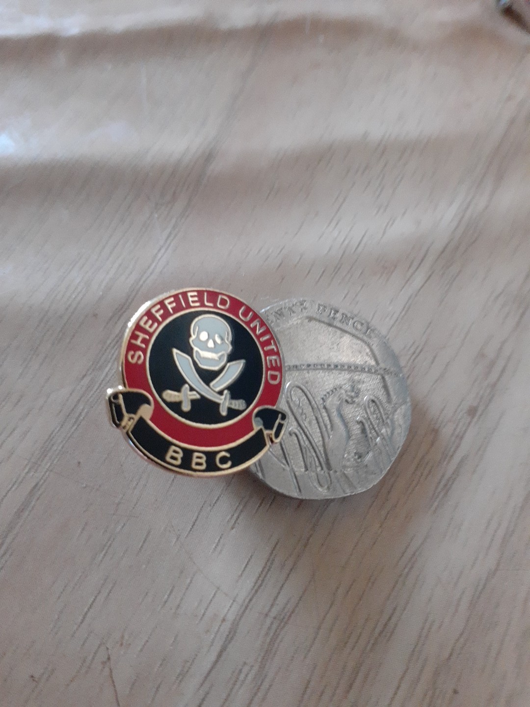 Sheffield United BBC HOOLIGAN BADGE for sale on Ebay