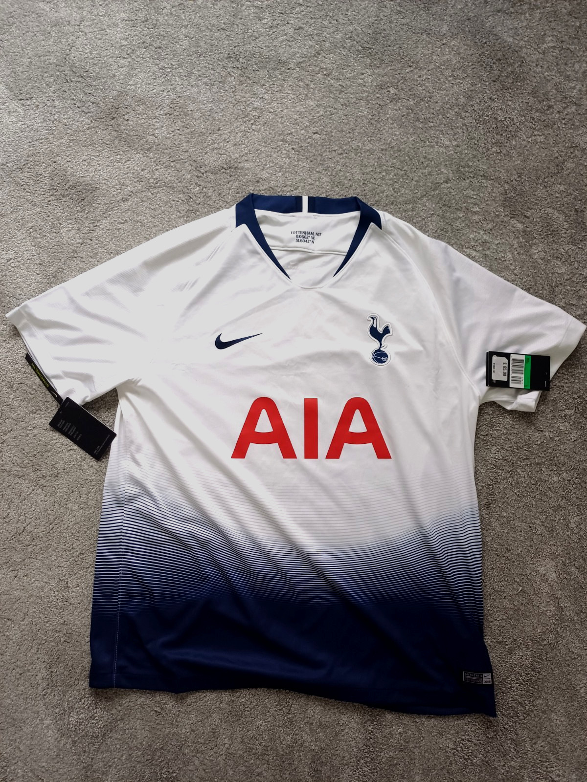 Tottenham Spurs Shirt Nike Authentic  BNWT XL for sale on Ebay