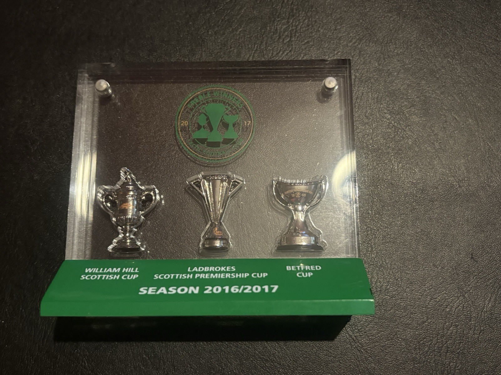 Celtic FC Trophy Acrylic Block Treble for sale on Ebay