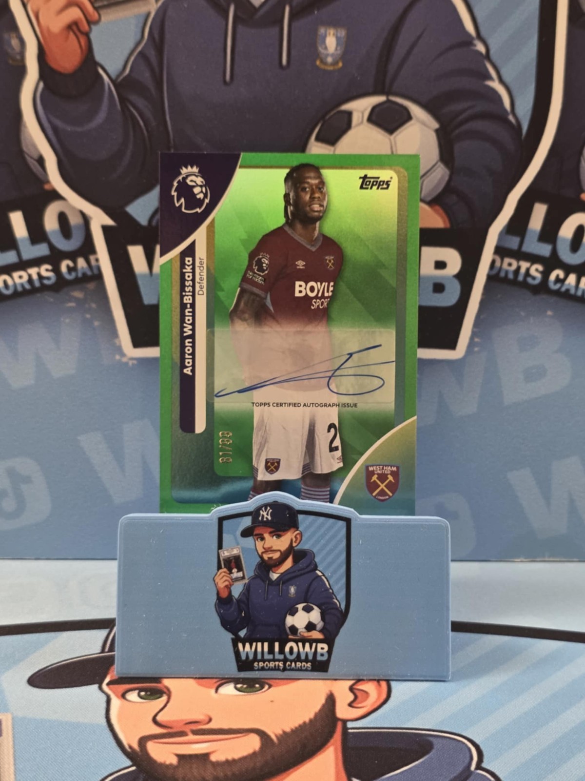 Topps Premier League 2026 West Ham Aaron Wan-Bissaka /99 Auto for sale on Ebay