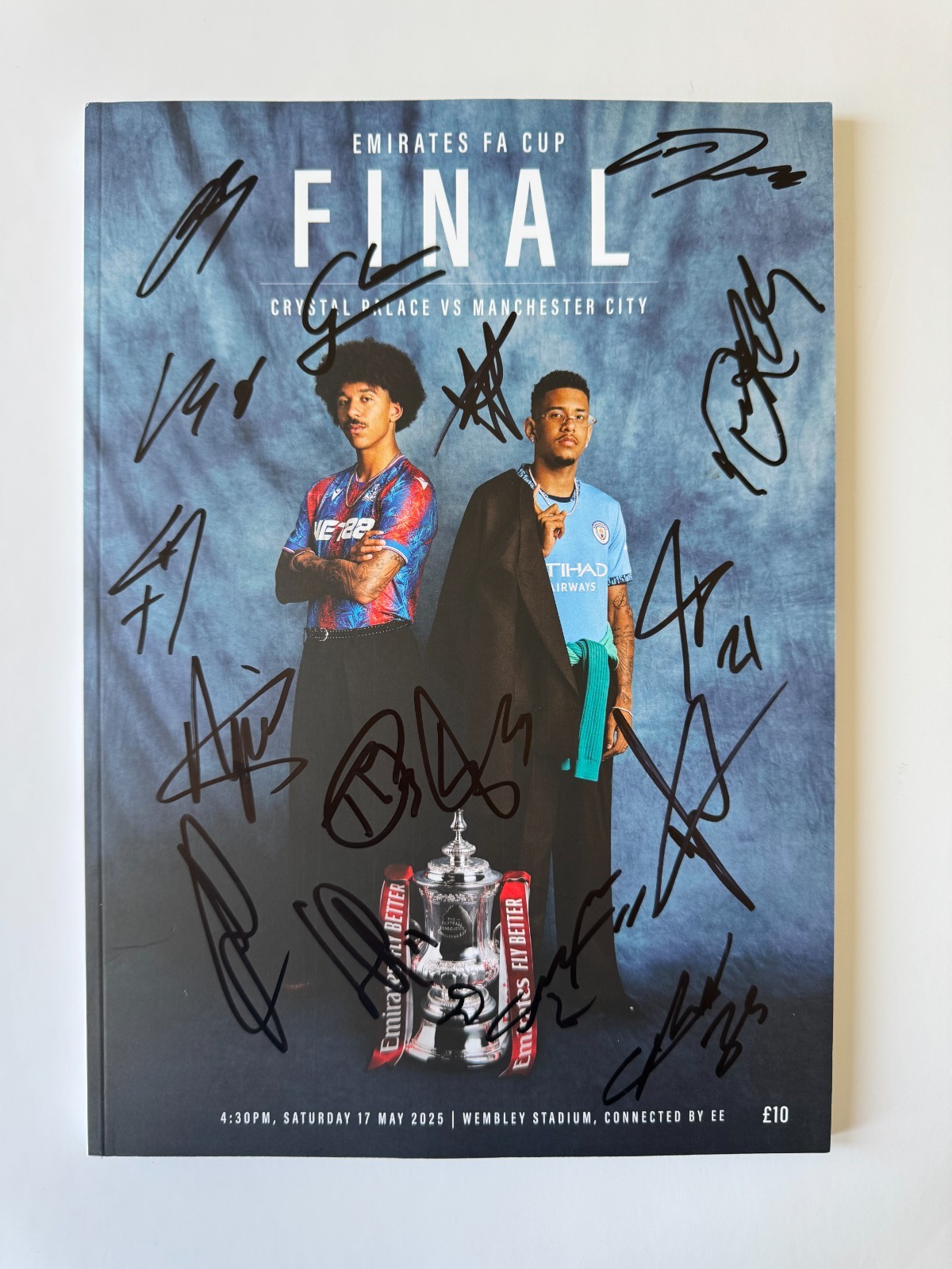 Signed CRYSTAL PALACE 24/25 Fa Cup Final Programme - PROOF/COA - Guehi Mateta for sale on Ebay