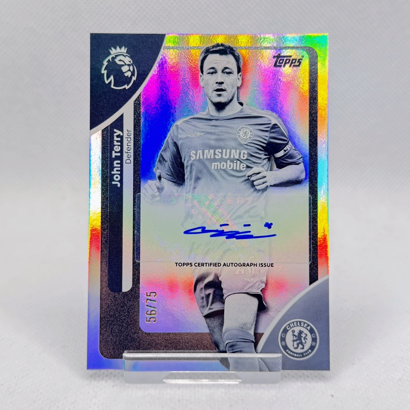 2026 Topps Premier League John Terry Black&White Autograph Auto /75 - Chelsea for sale on Ebay