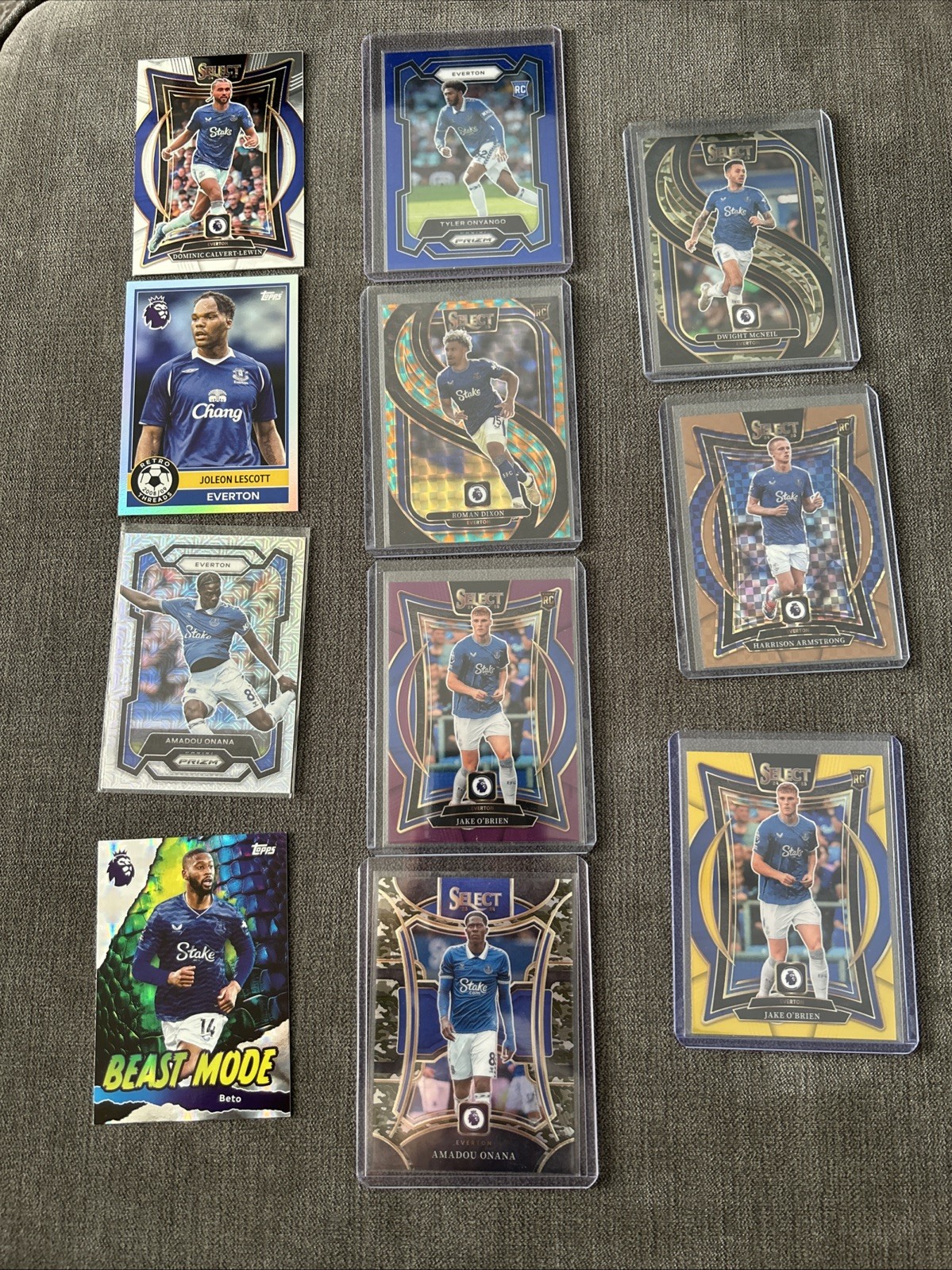 Topps Panini Everton X11 Card Bundle Including Numbered /10 /15 /125 /150 Etc for sale on Ebay