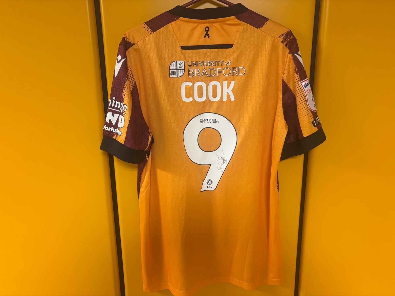 Bradford City 2024/25 | Andy Cook | Sky Bet League Two Shirt - Signed for sale on Ebay