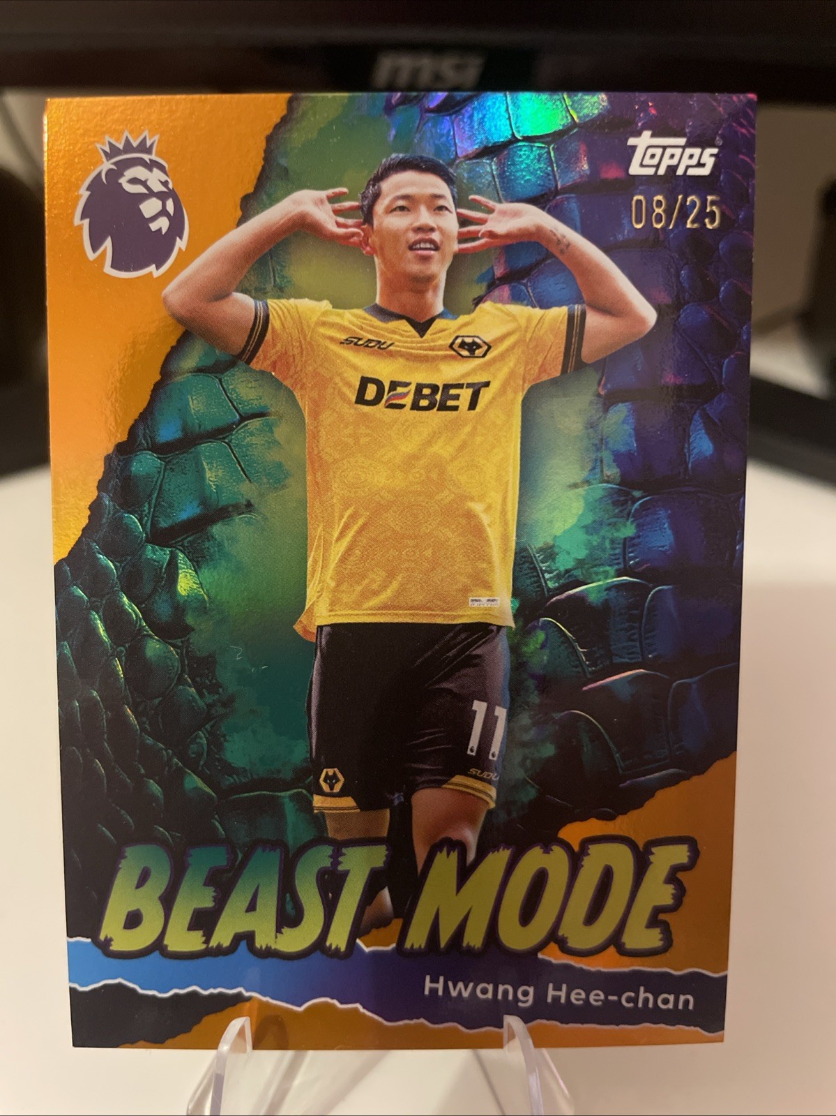 Topps Premier League Hwang Hee-chan Beast Mode Parralel /25 Wolves 2025-26 for sale on Ebay