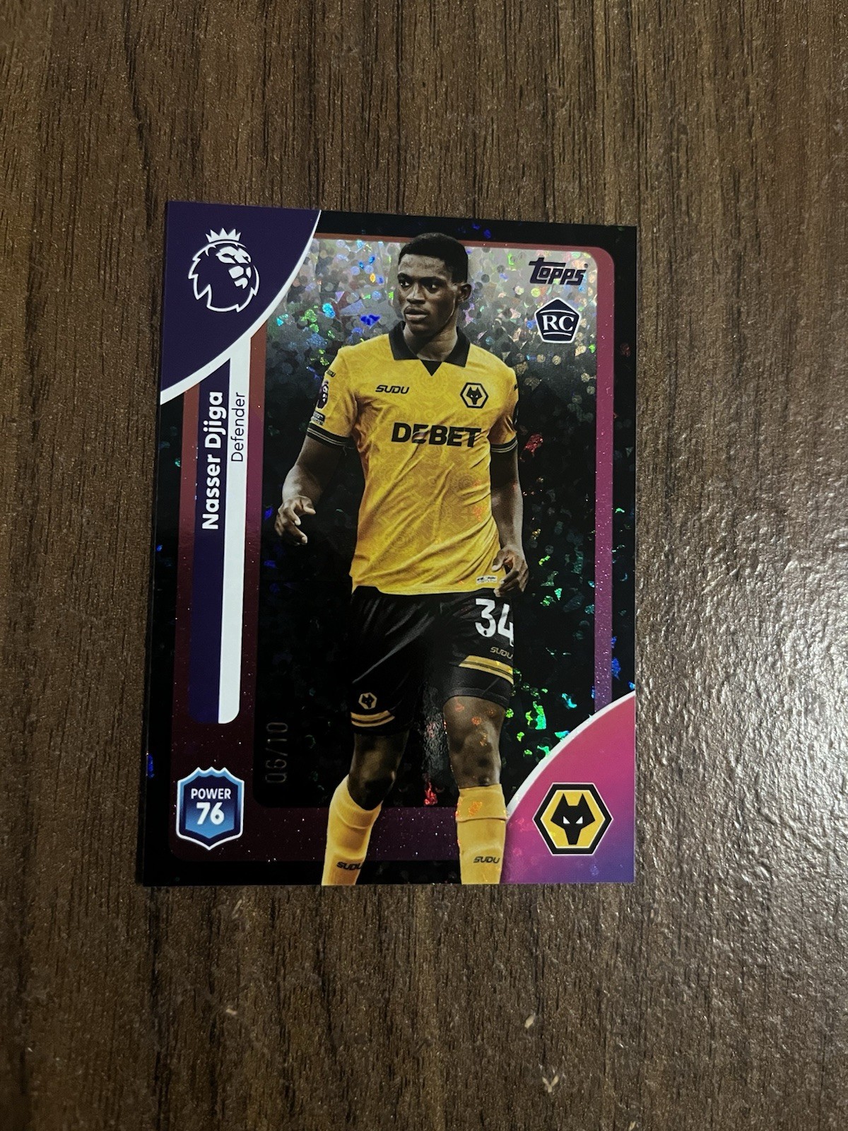 Topps Premier League 2025-26 Nasser Dijga Wolves /10 for sale on Ebay