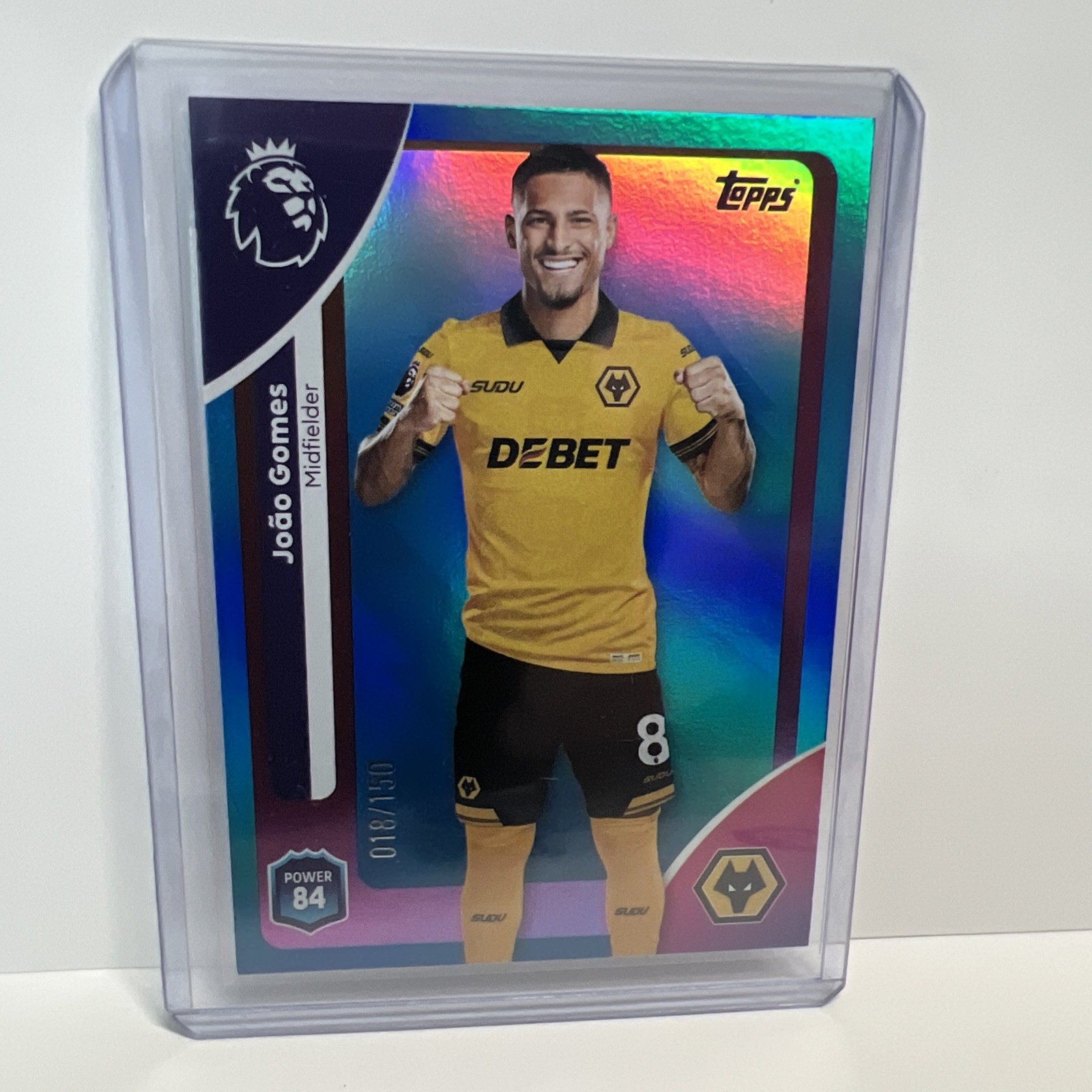 Topps Premier League 2026 Numbered parallel Joao Gomes - Wolves 018/150 for sale on Ebay