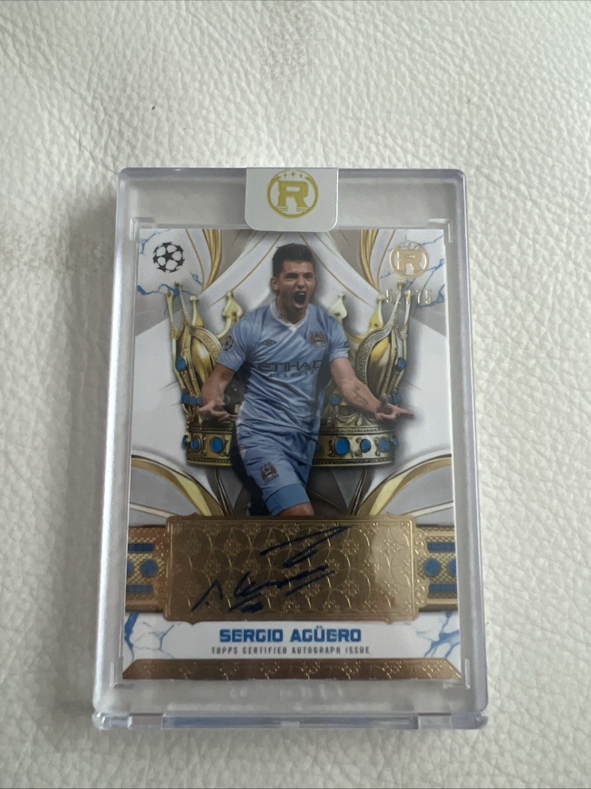 Topps Sergio Aguero Auto /75Reverence 2024/25 Manchester City for sale on Ebay