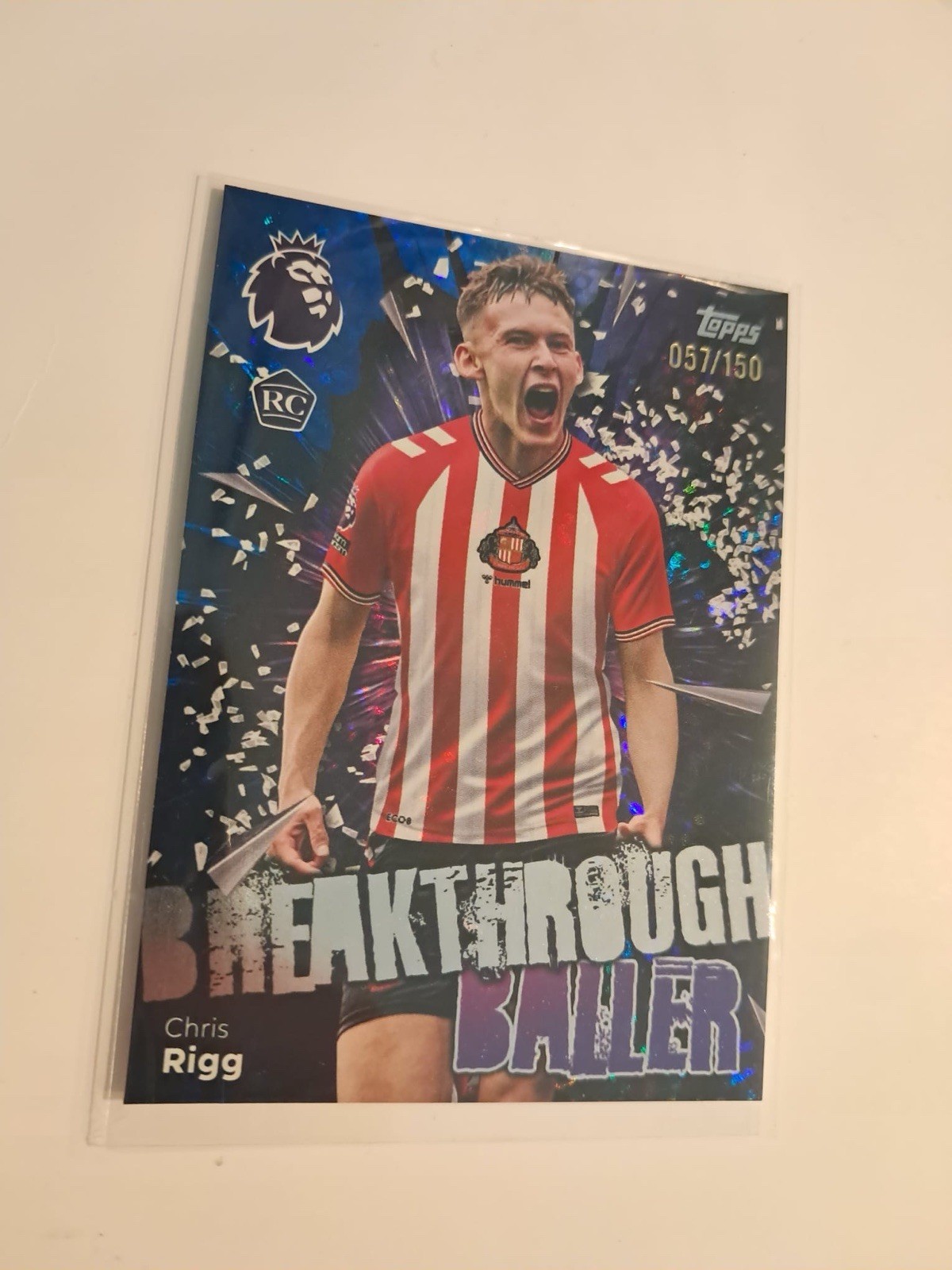 Topps Premier League 25/26 Breakthrough Baller Sunderland Chris Rigg #57/150￼ for sale on Ebay