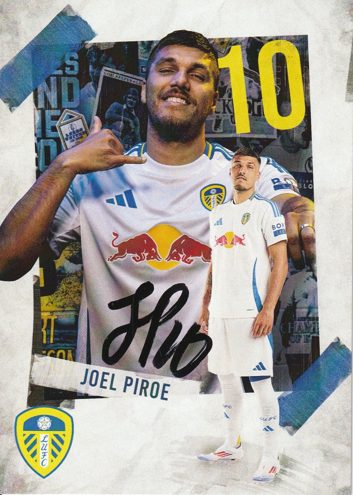 Signed JOEL PIROE Leeds United 6