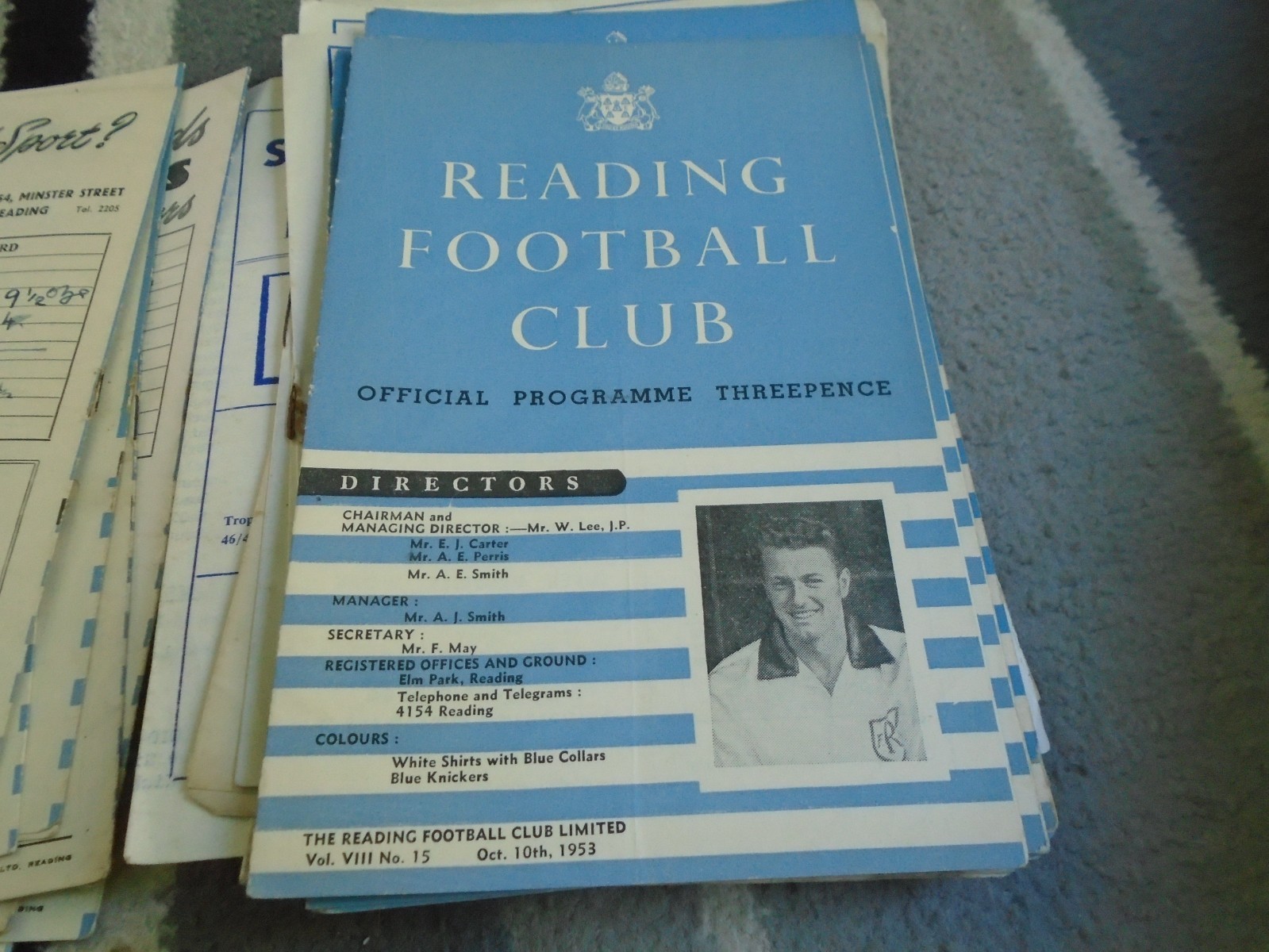 READING V FULHAM 1953-4 FOOTBALL COMBINATION CUP for sale on Ebay