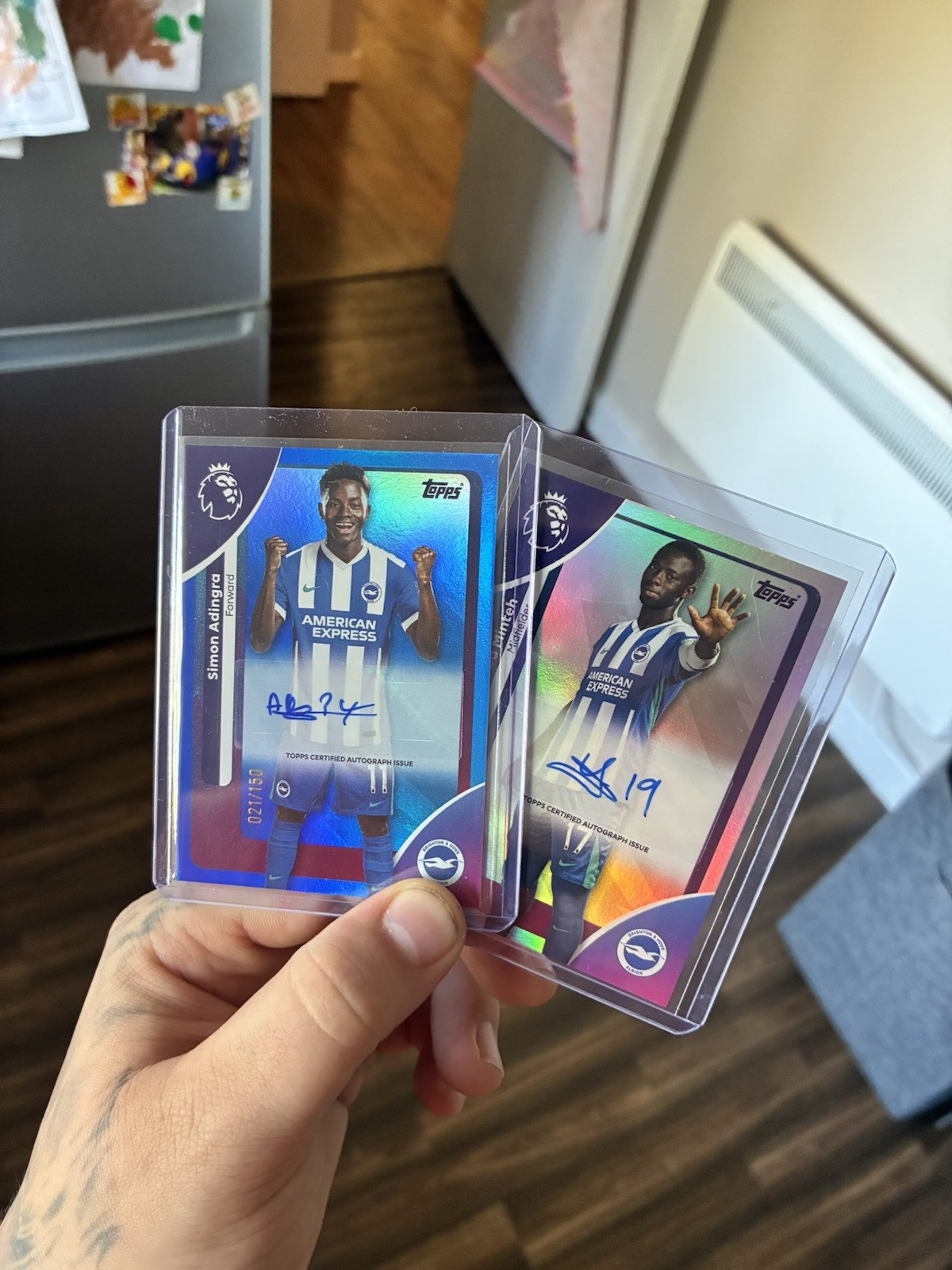 Topps Premier League 2026 - Minteh Auto & Adringa Auto /150 Brighton for sale on Ebay