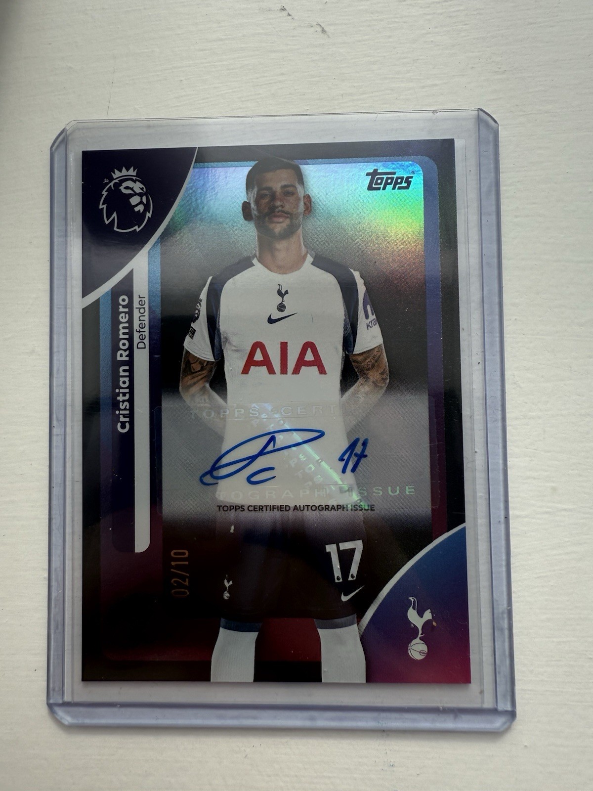 Topps Premier League 2025/26 - CRISTIAN ROMERO Auto /10 Black- Tottenham Hotspur for sale on Ebay