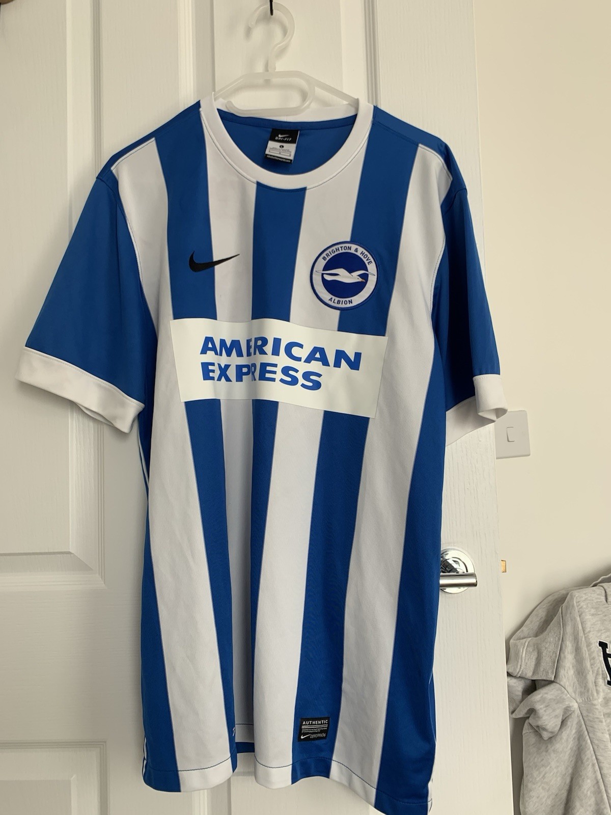 Authentic Original Nike Brighton & Hove Albion  2014/2015 Home Shirt Mens Large for sale on Ebay