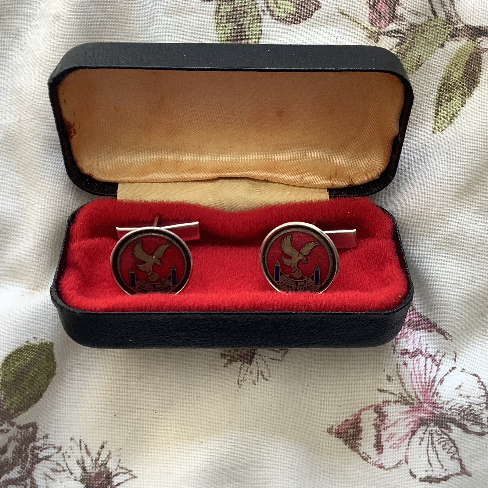 Original Crystal Palace Fc Cuff Link Set In Box Never Worn  for sale on Ebay