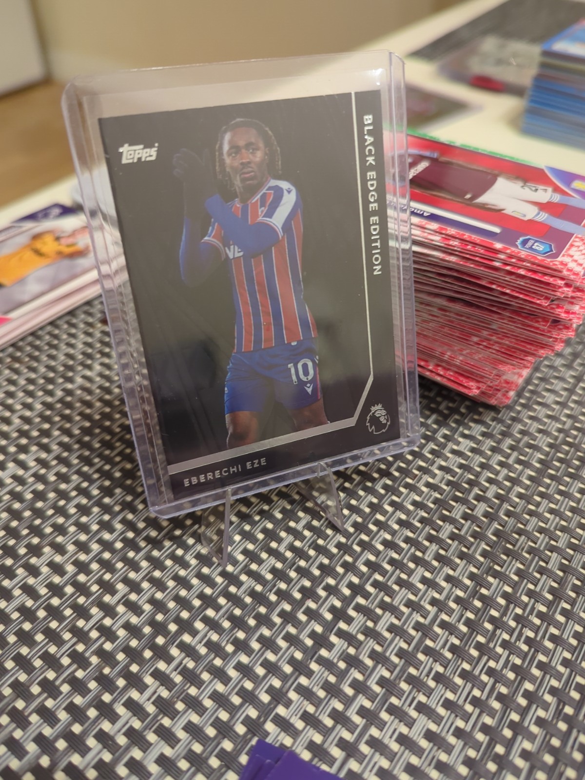 2026 Topps Premier League Eberechi Eze Black Edge Edition Insert Crystal Palace for sale on Ebay