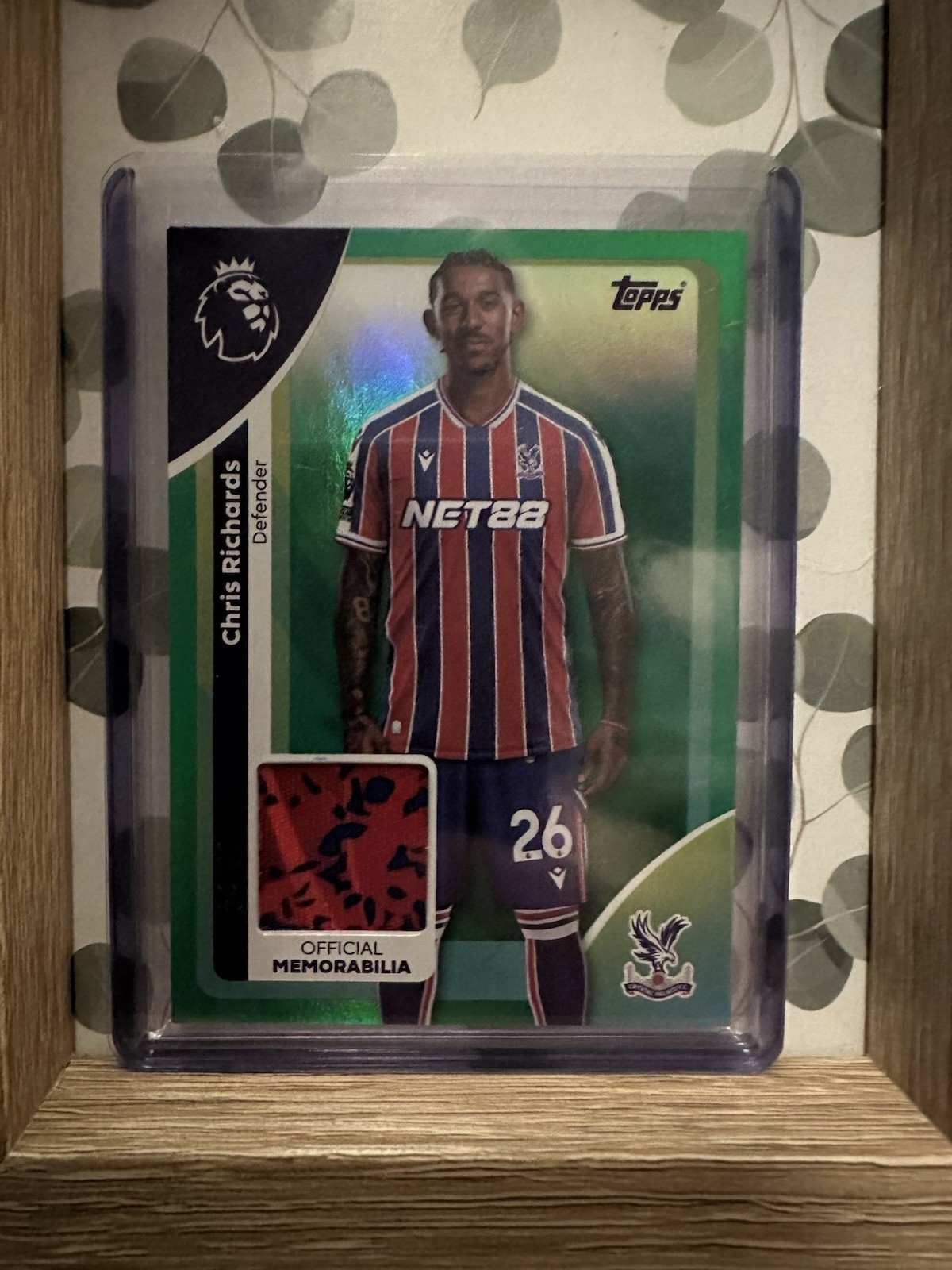 Topps Premier League Chris Richards /99 Patch Crystal Palace for sale on Ebay