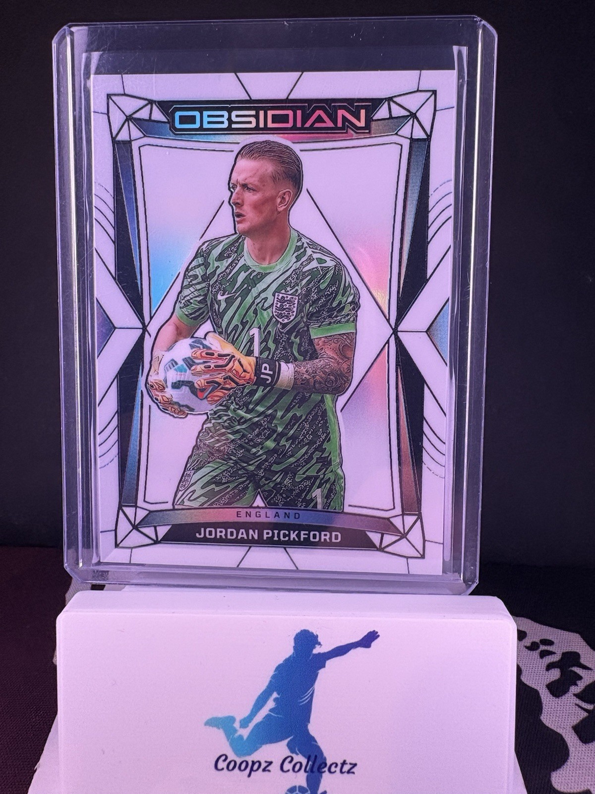 Jordan Pickford Everton/England 2/9! SSP! Contra Panini Obsidian 2024-2025 for sale on Ebay
