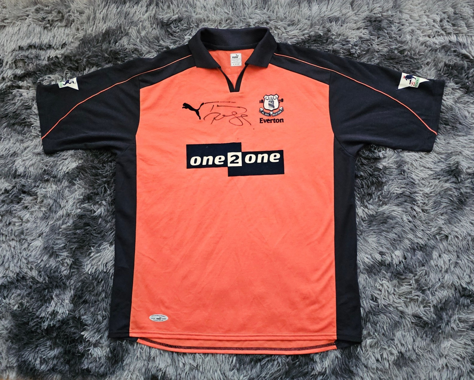 Everton FC Authentic 2001/2002 Signed Radzinski #8 Puma Third EPL Shirt - XL for sale on Ebay