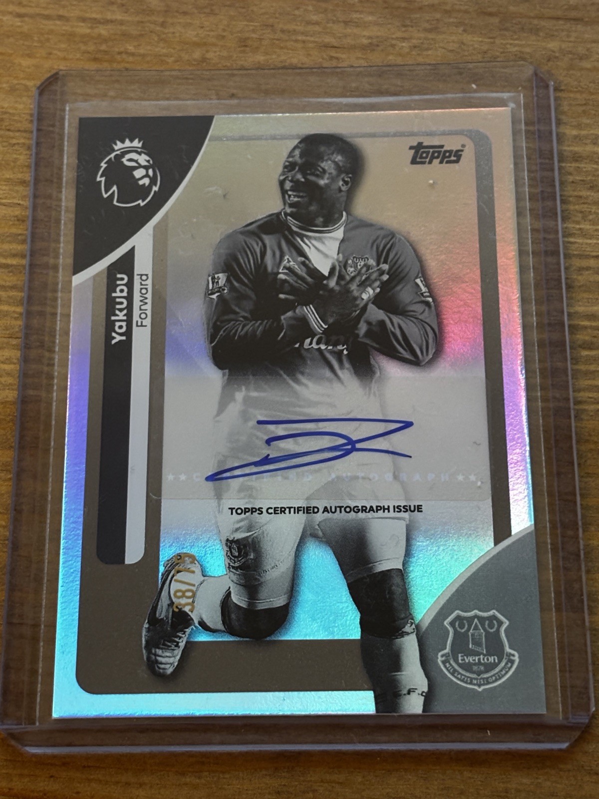 Yakubu Auto 36/75 Topps - Everton for sale on Ebay