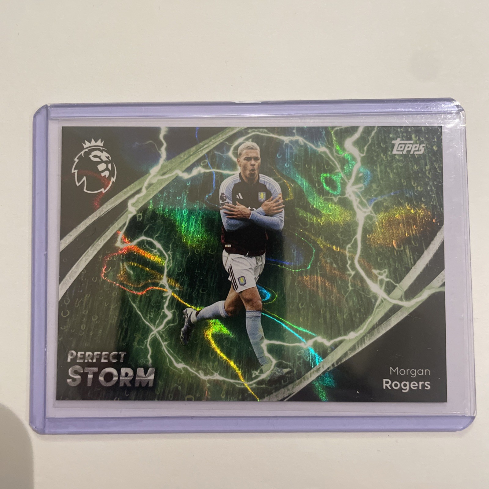 Morgan Rogers Perfect storm Villa Topps Premier league 2025-26 Card 1:4 Case Hit for sale on Ebay
