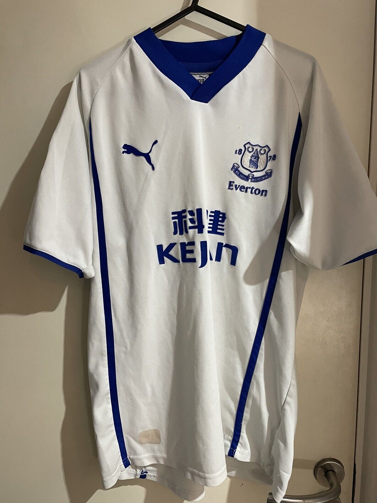Everton Football Shirt ORIGINAL Puma 2002-03 Away With Badges Small for sale on Ebay