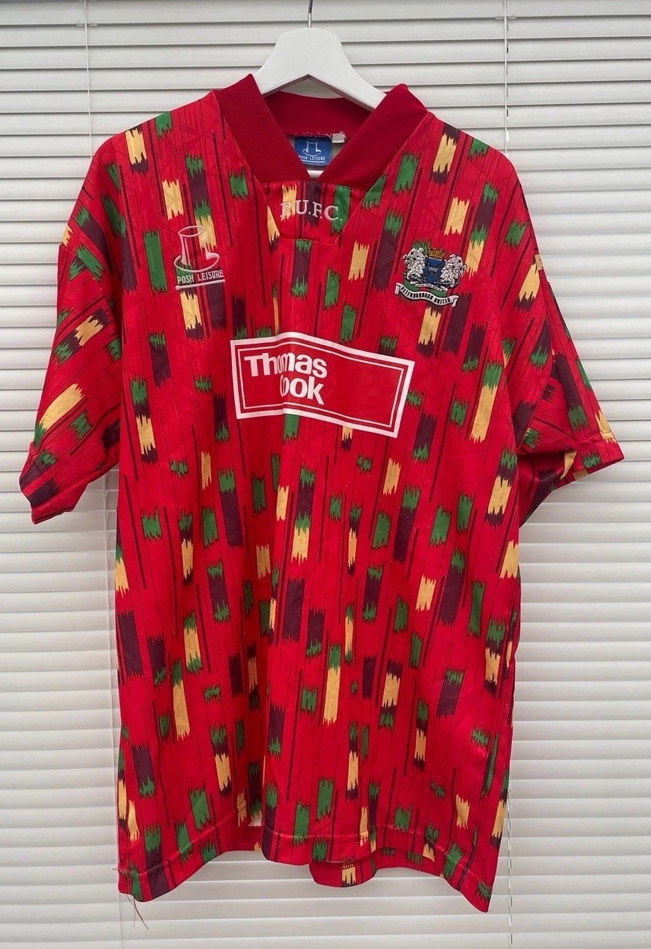 Peterborough United Vintage Away Shirt 1994/96 Season Pizza Design, Size XL for sale on Ebay