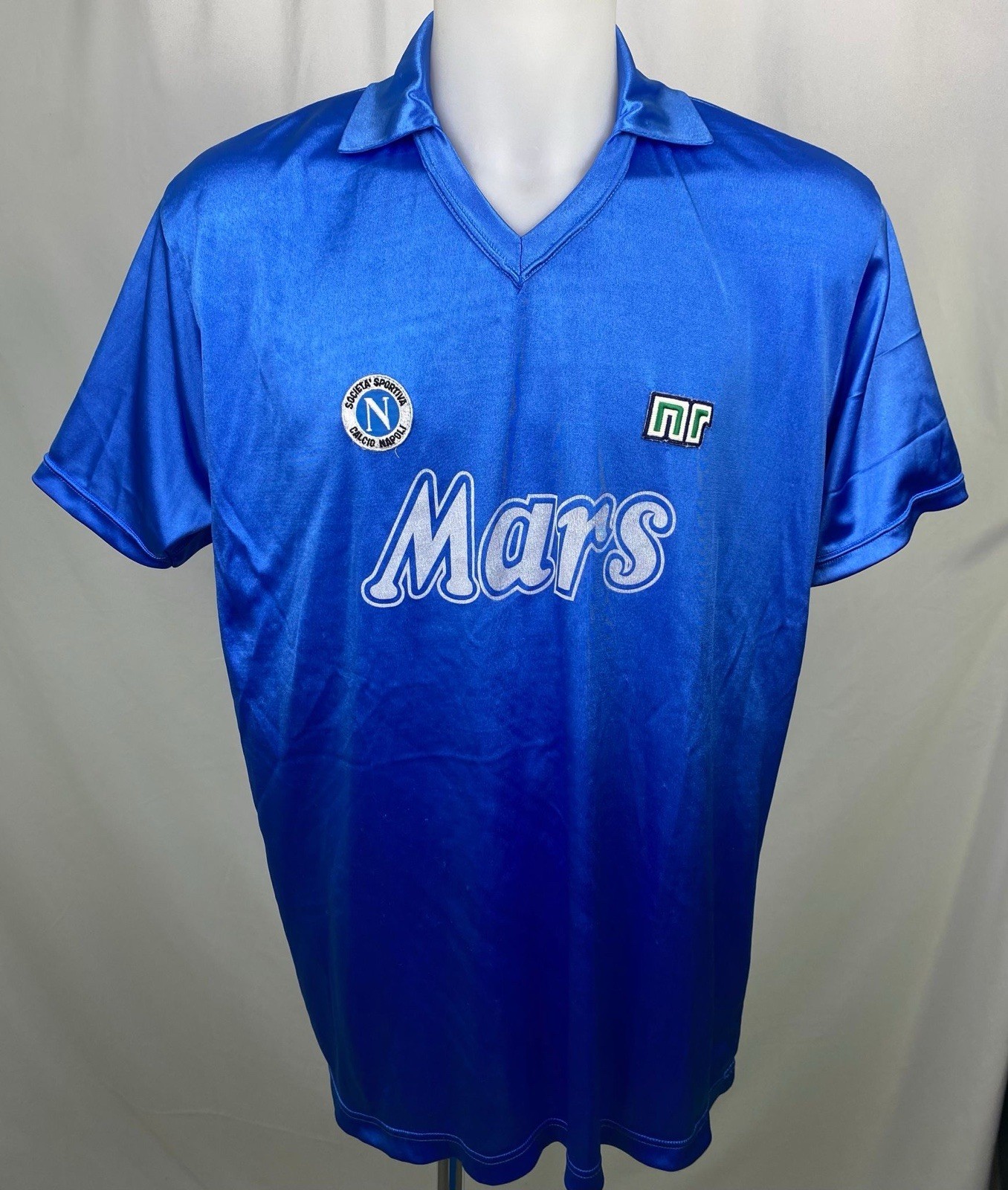 Maglia Calcio Napoli Vintage Camiseta N10 Maradona Mars Nr 1988/89 for sale on Ebay